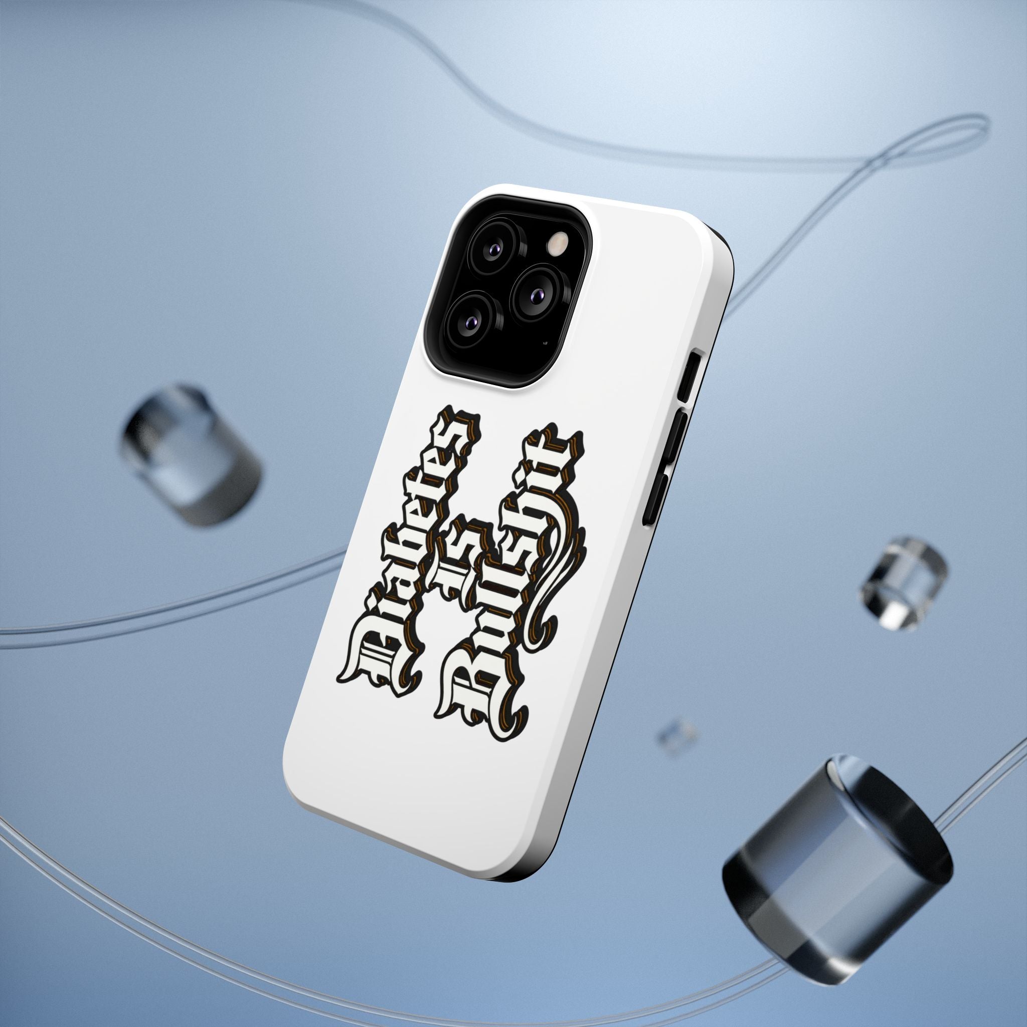 Impact-Resistant Phone Case — Gothic "Protects & Punishes" Design