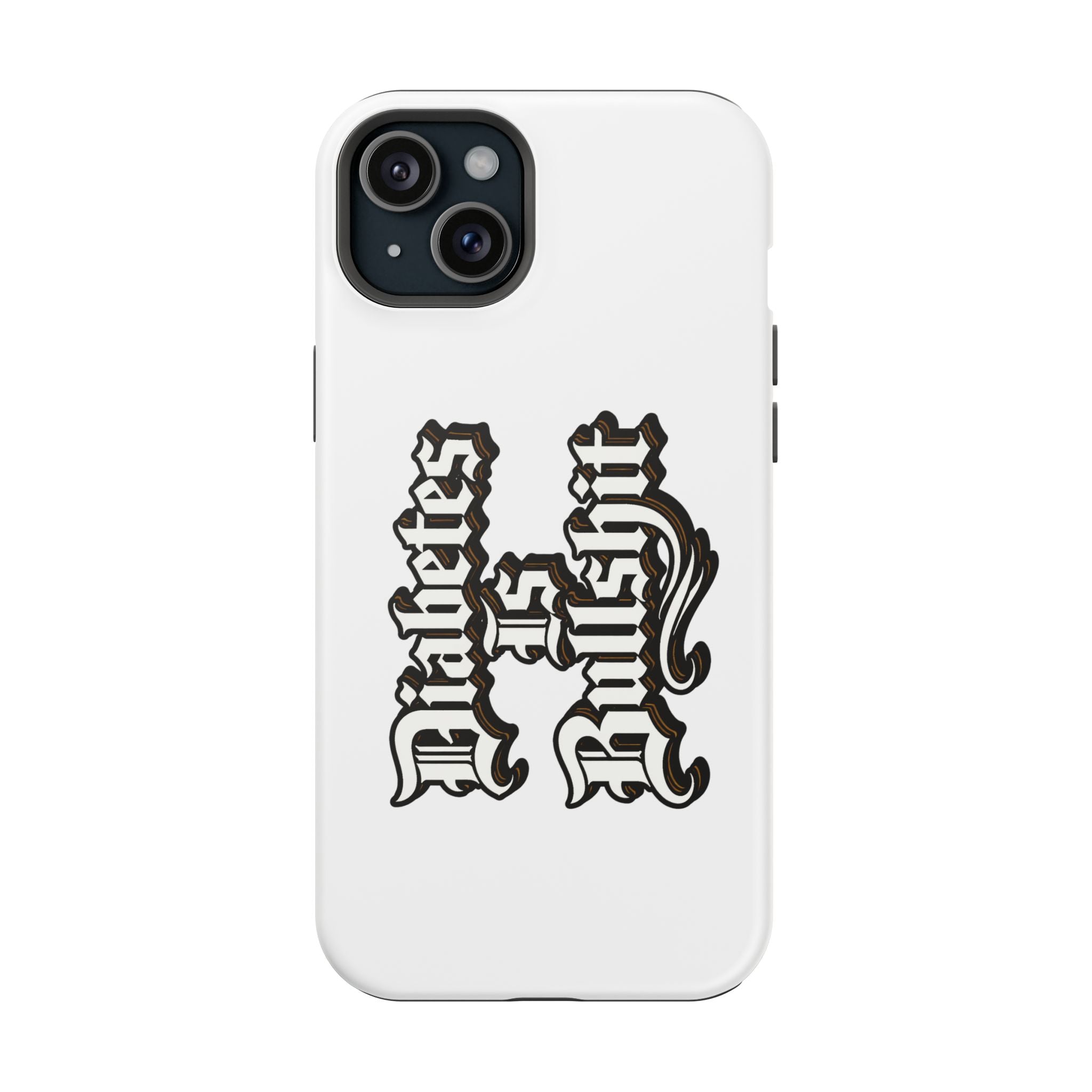 Impact-Resistant Phone Case — Gothic "Protects & Punishes" Design