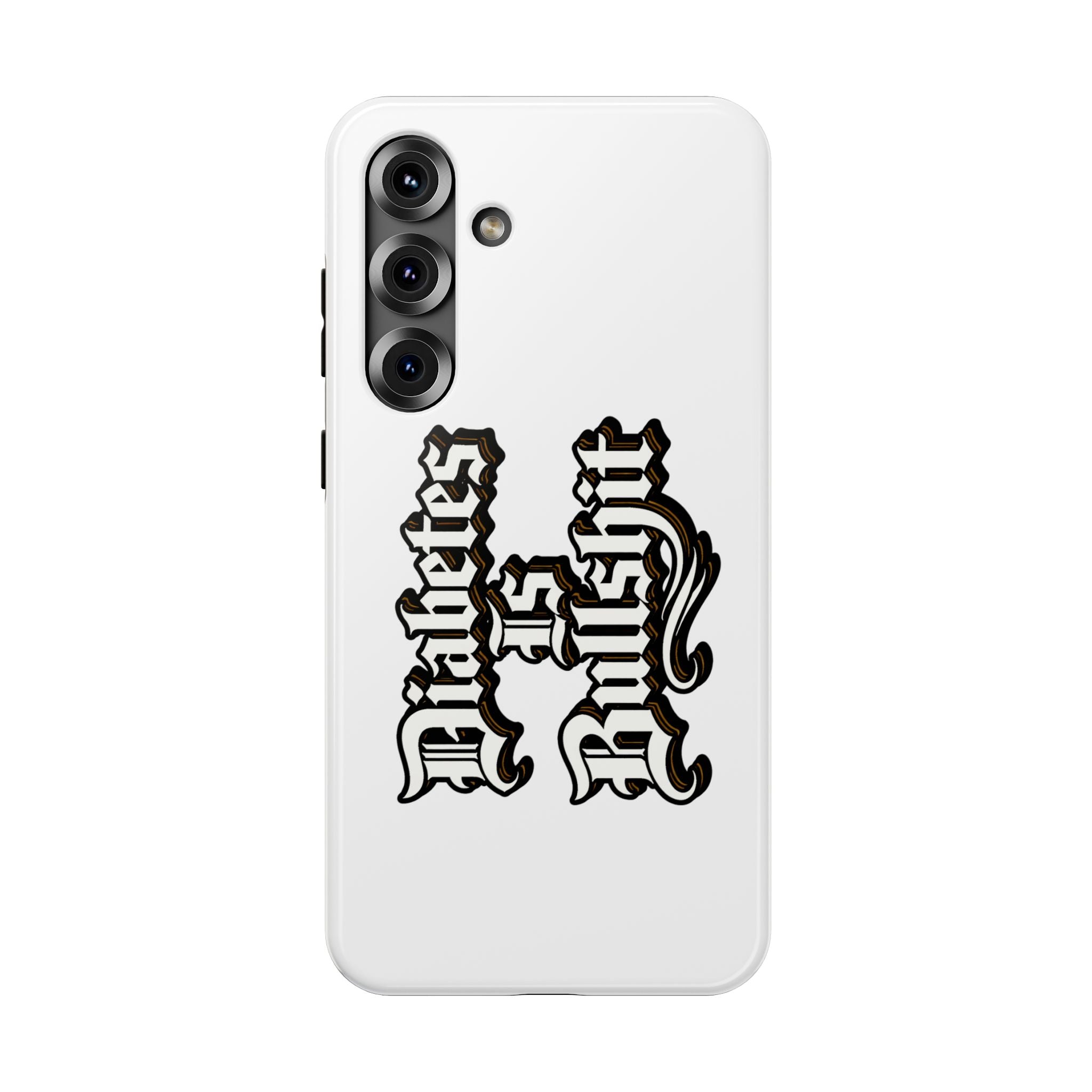 Impact-Resistant Phone Case — Gothic "Protects & Punishes" Design