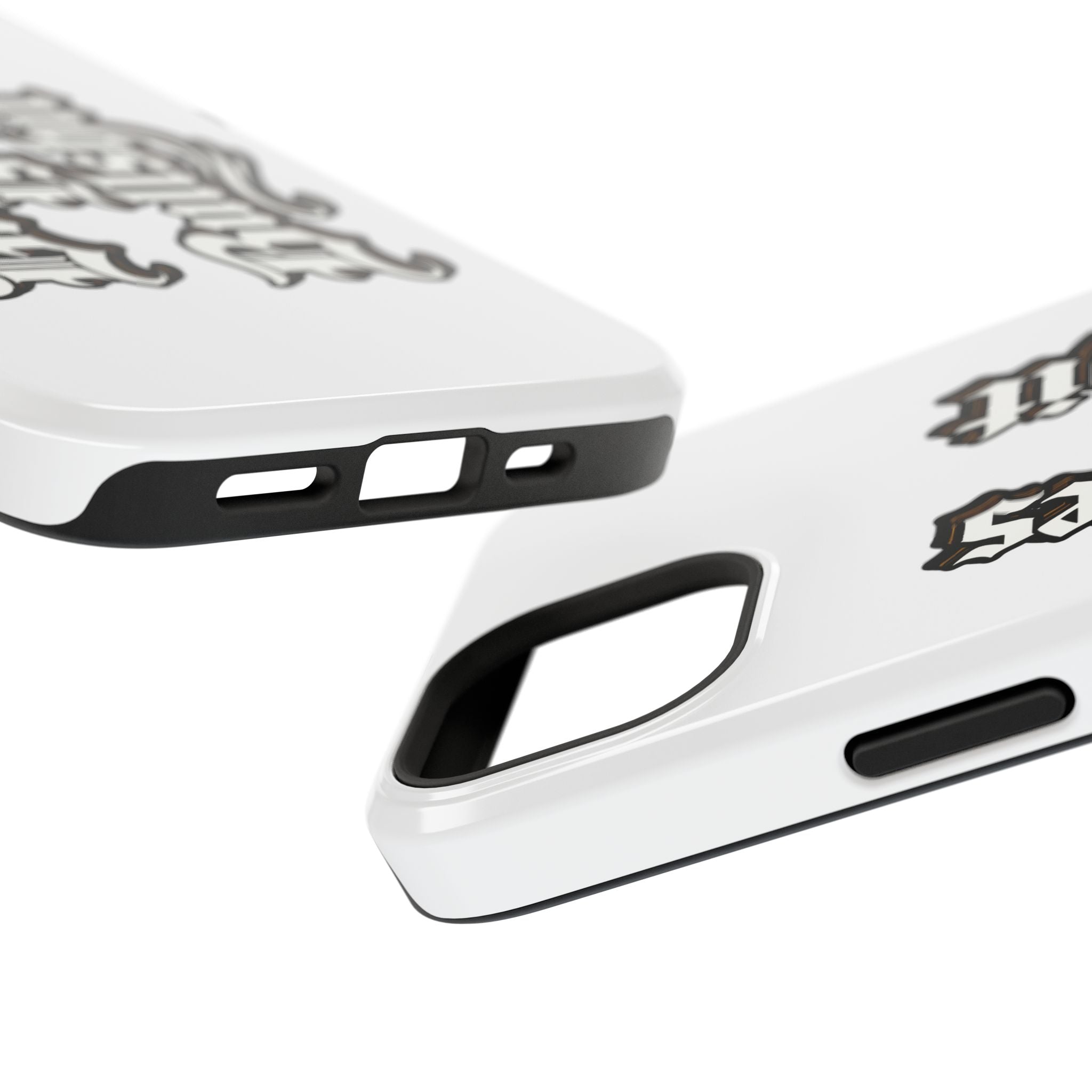 Impact-Resistant Phone Case — Gothic "Protects & Punishes" Design