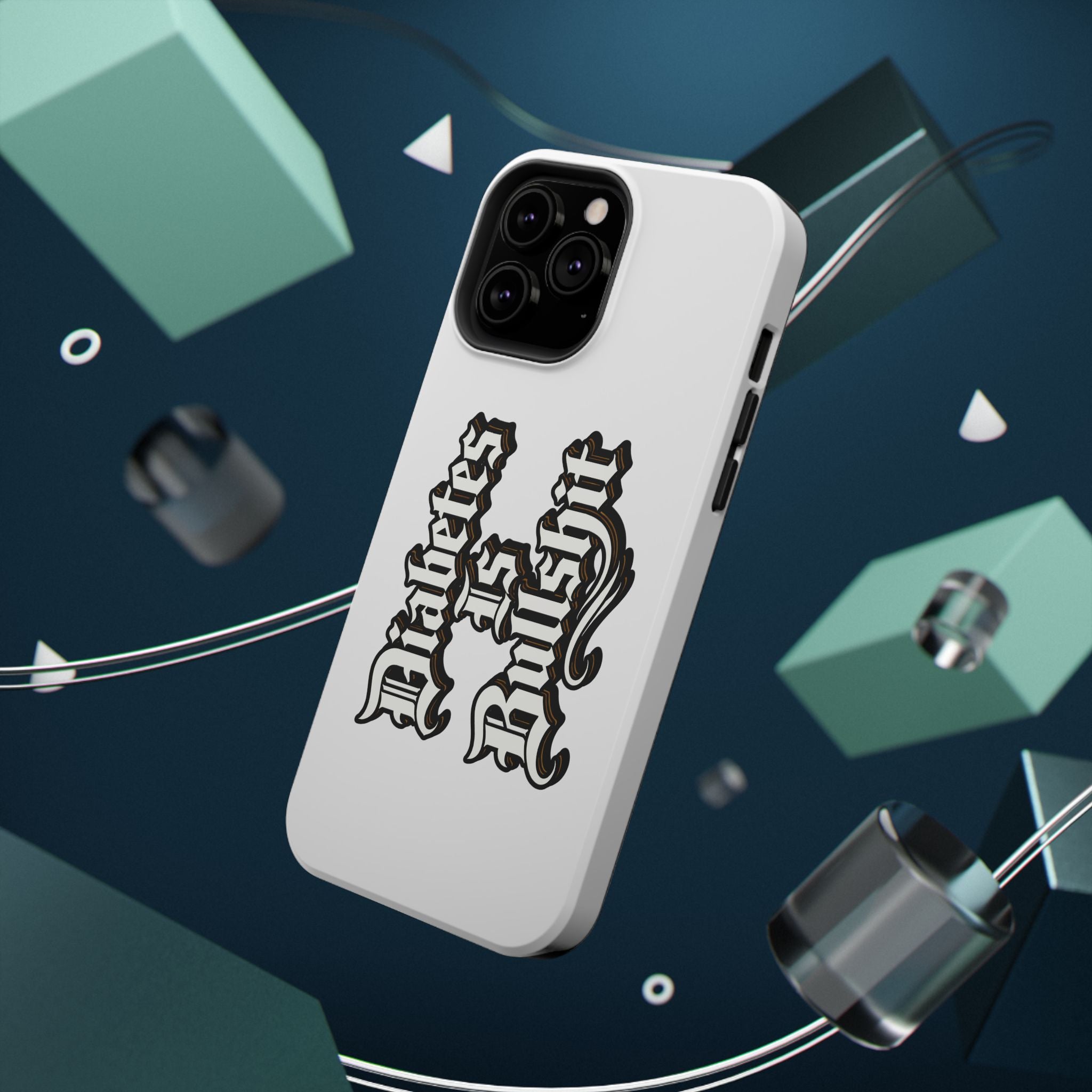 Impact-Resistant Phone Case — Gothic "Protects & Punishes" Design
