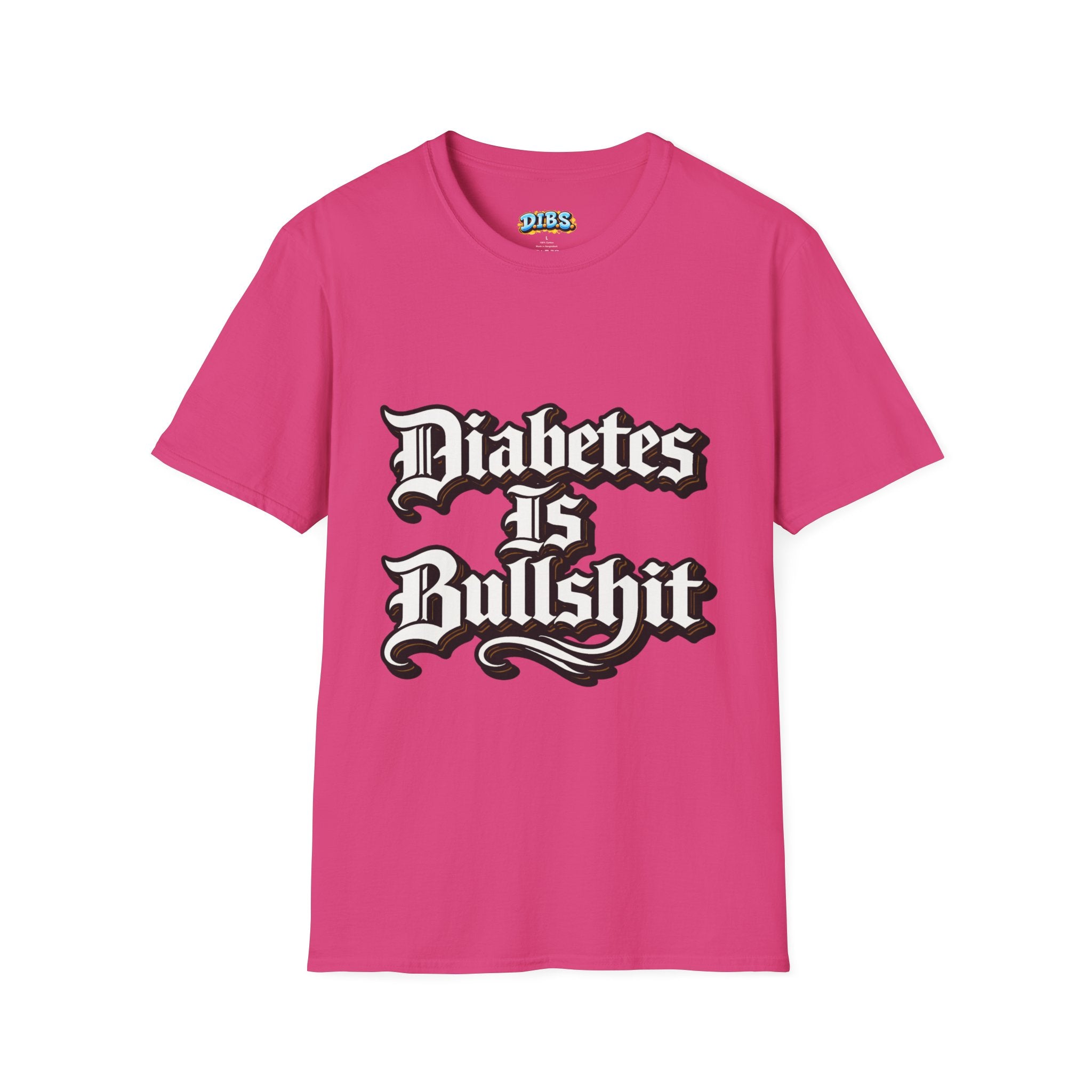 Diabetes Is Bullshit T-Shirt — Bold Type 1 Diabetes Awareness Tee