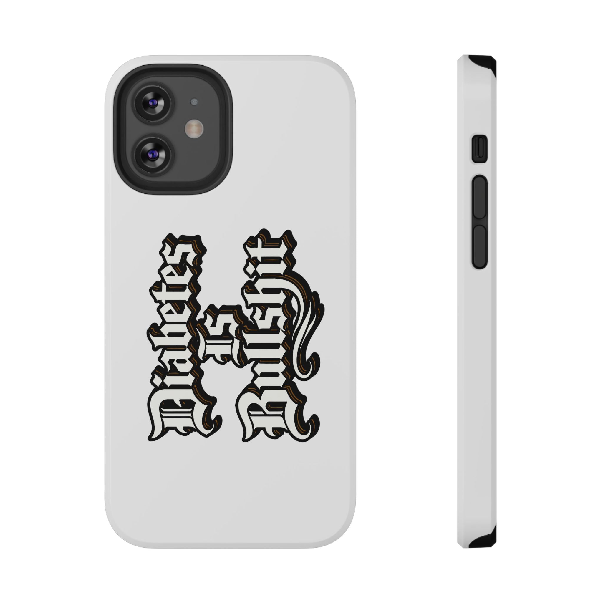 Impact-Resistant Phone Case — Gothic "Protects & Punishes" Design