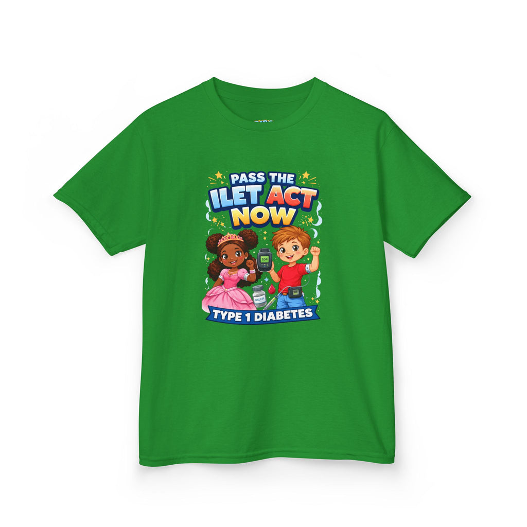 Kids Tee — 'Support ILET Act' Type 1 Diabetes Awareness