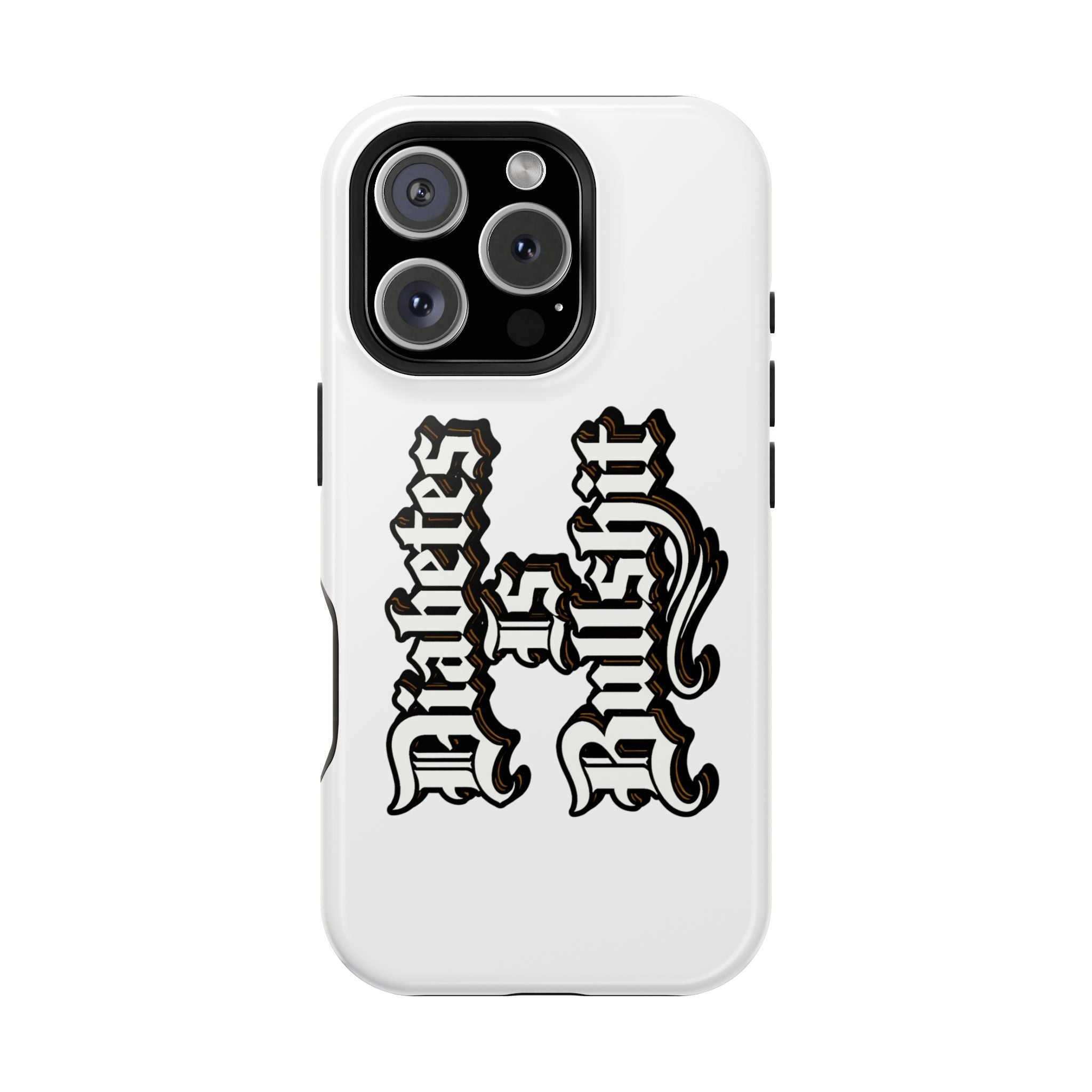 Impact-Resistant Phone Case — Gothic "Protects & Punishes" Design