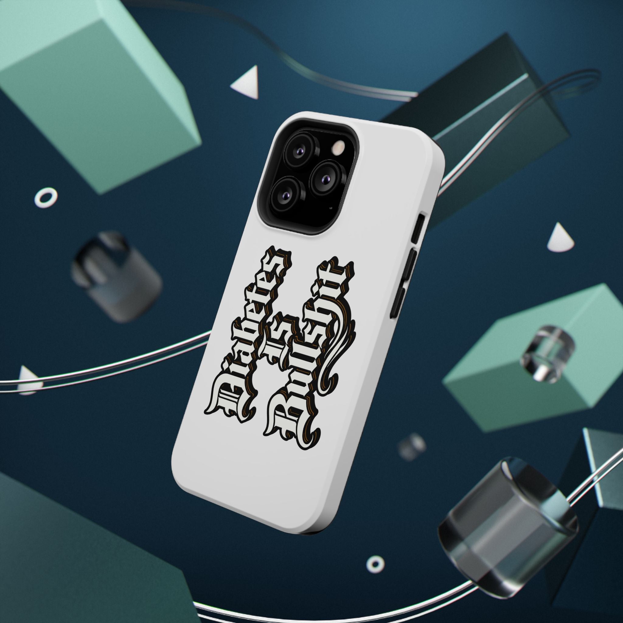 Impact-Resistant Phone Case — Gothic "Protects & Punishes" Design