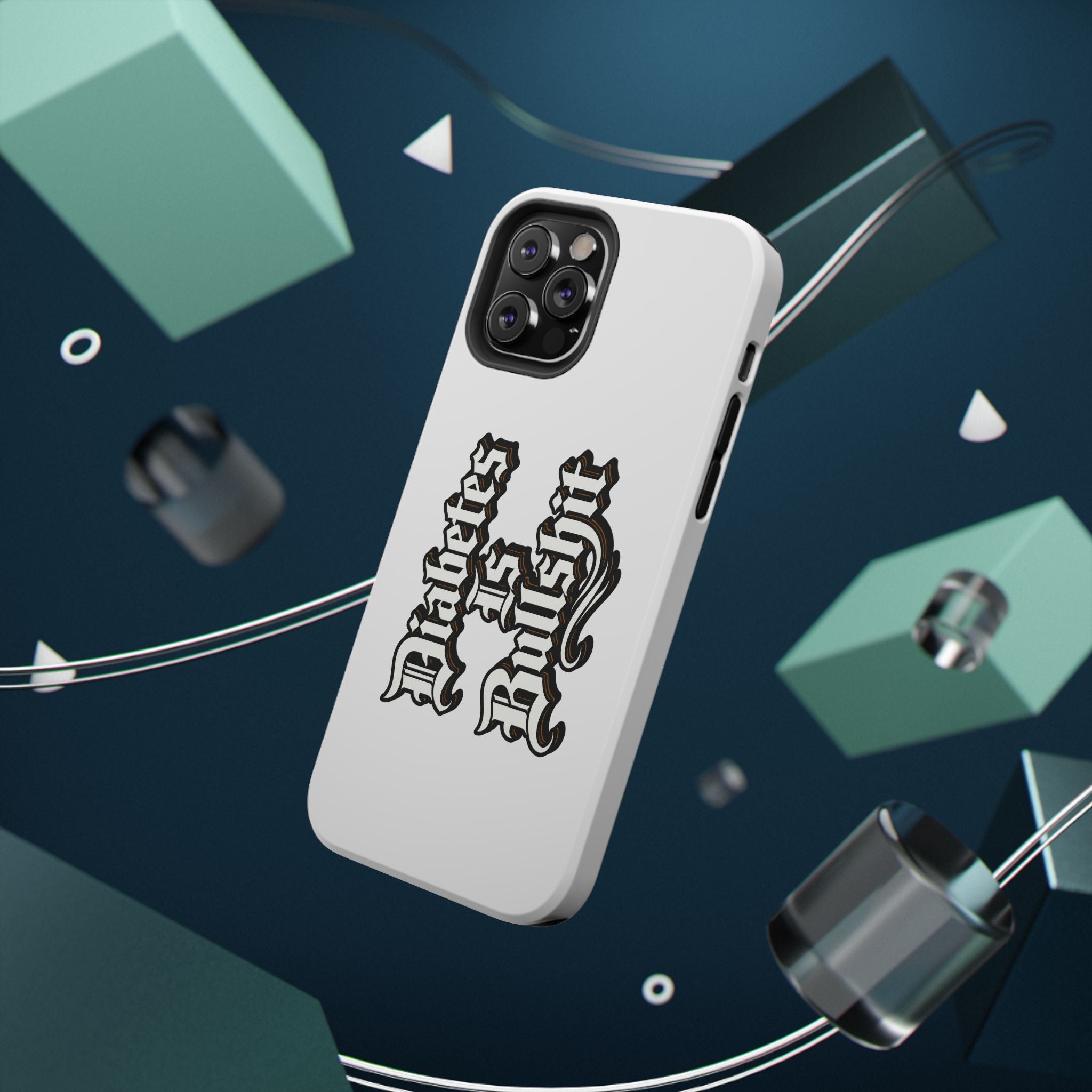 Impact-Resistant Phone Case — Gothic "Protects & Punishes" Design