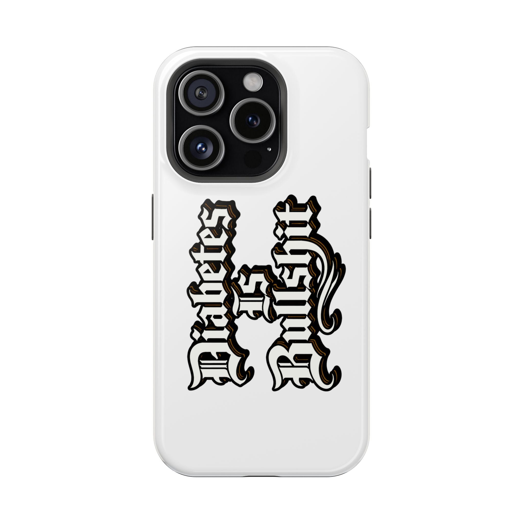 Impact-Resistant Phone Case — Gothic "Protects & Punishes" Design