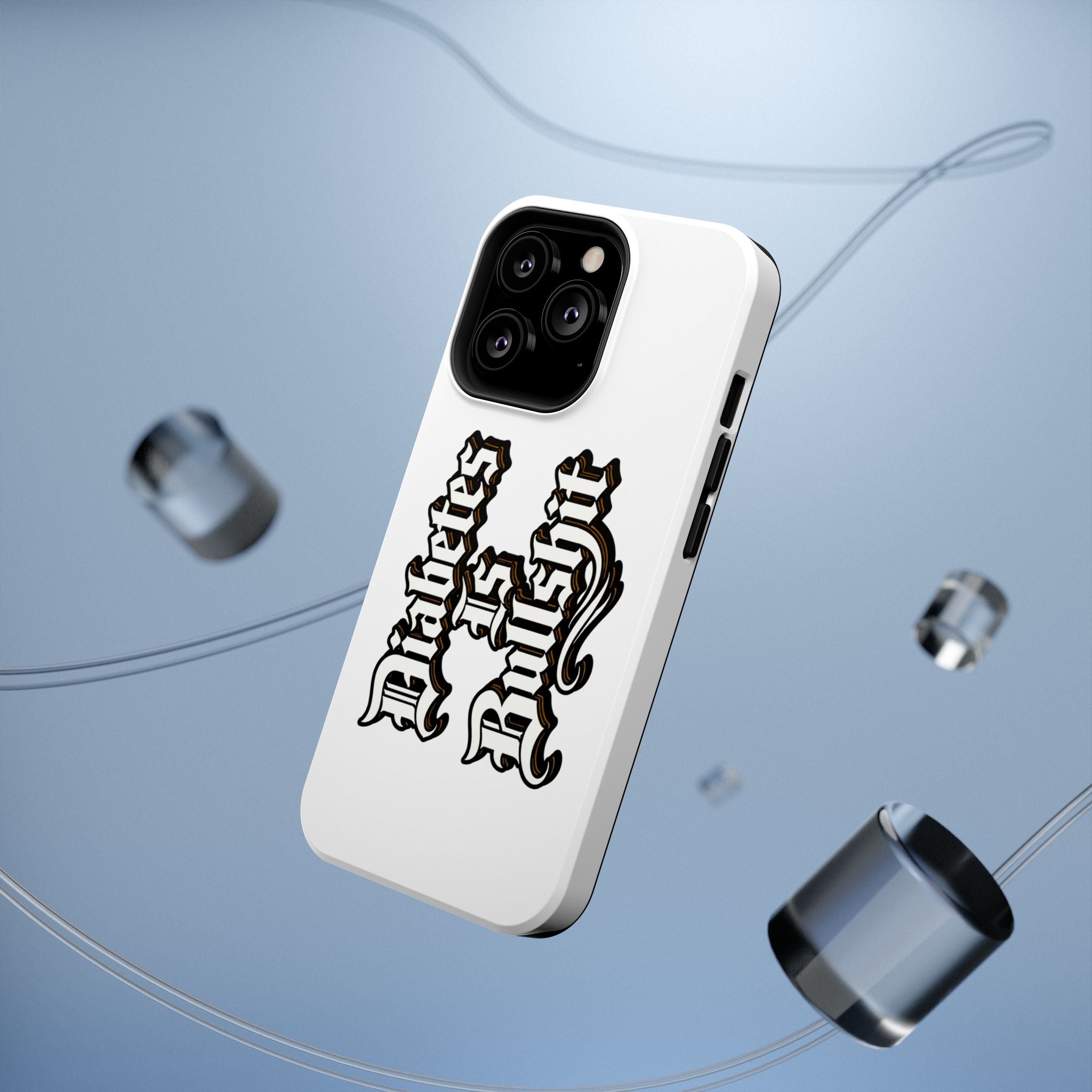 Impact-Resistant Phone Case — Gothic "Protects & Punishes" Design