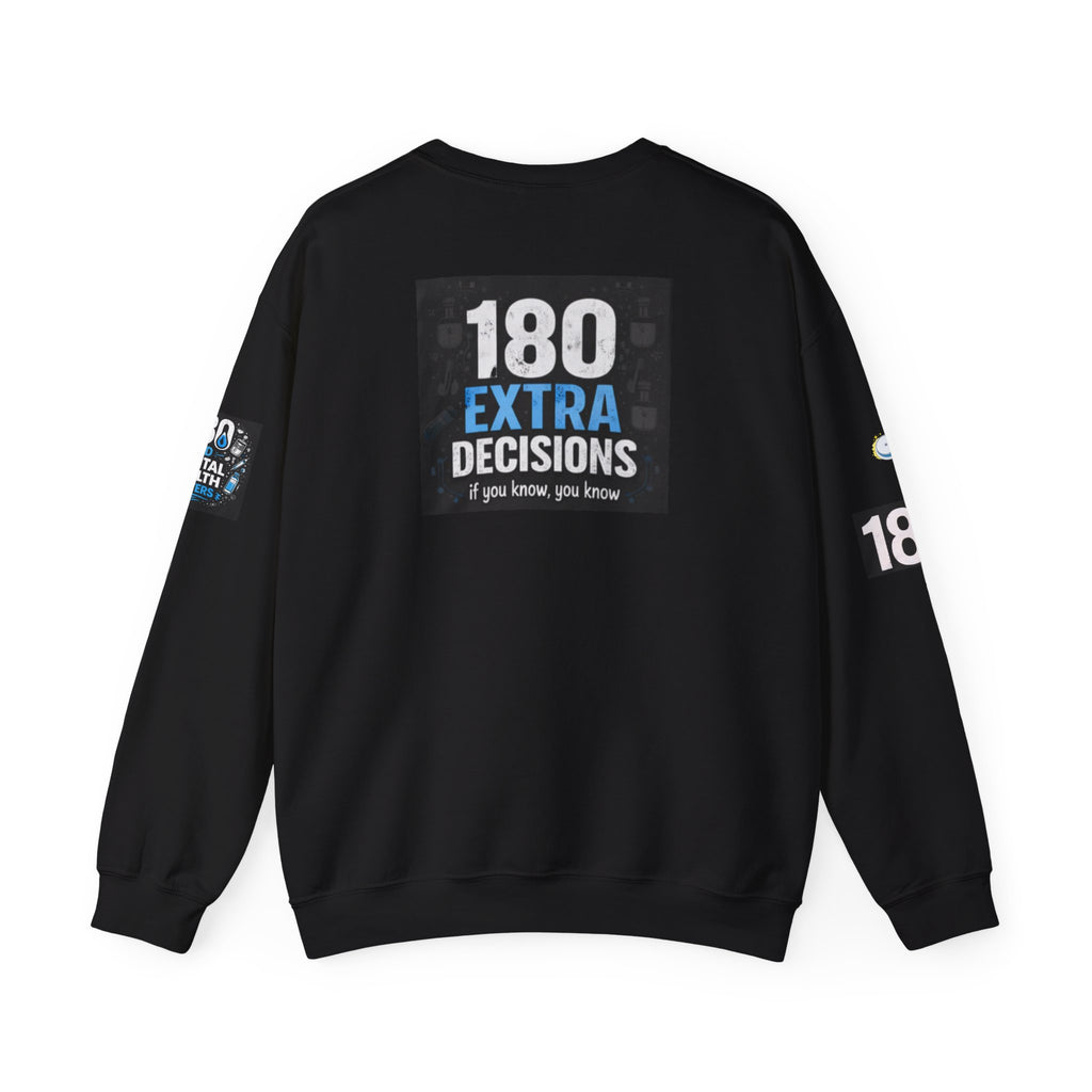 T1D Mental Health Sweatshirt — "180 Decisions a Day"