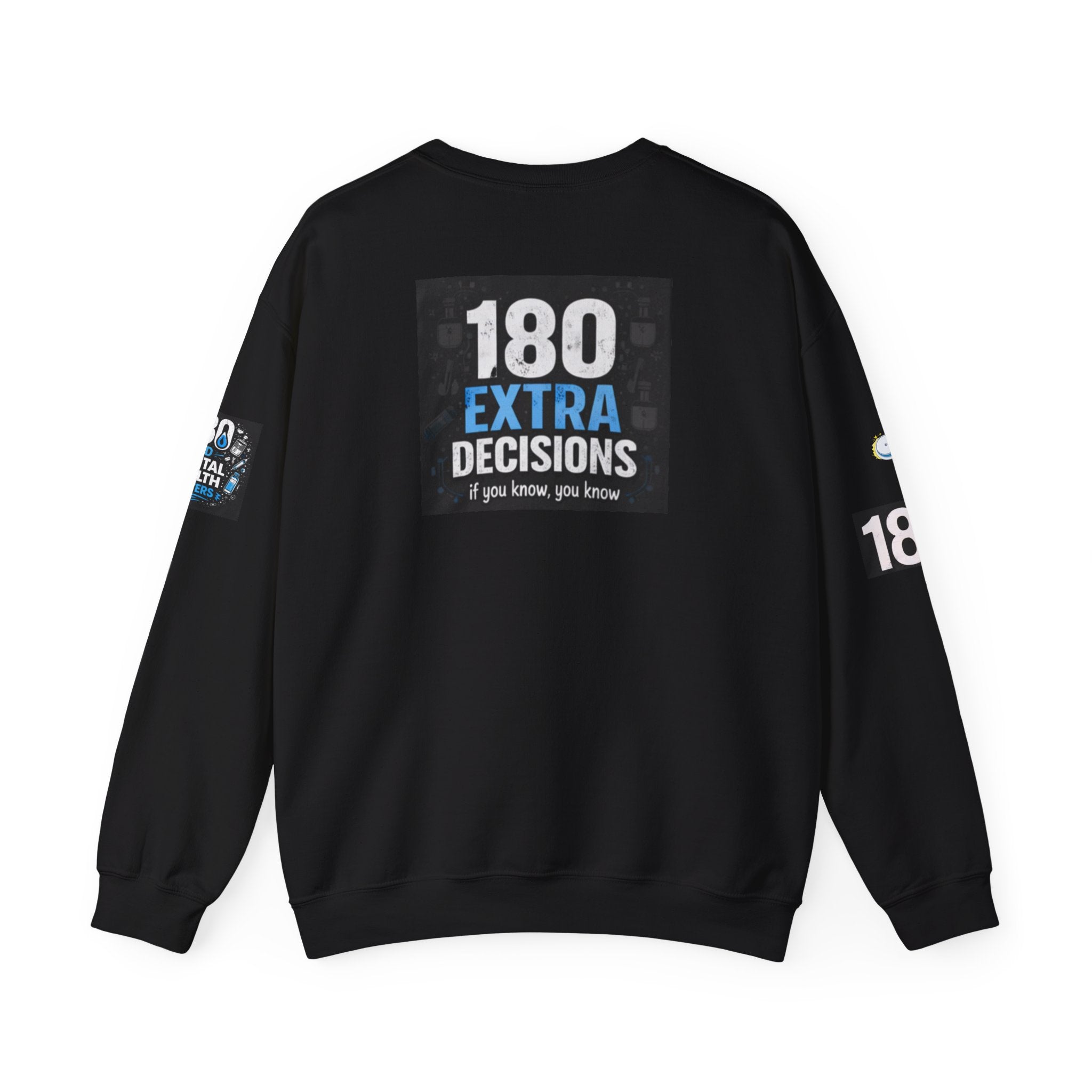 T1D Mental Health Sweatshirt — "180 Decisions a Day"