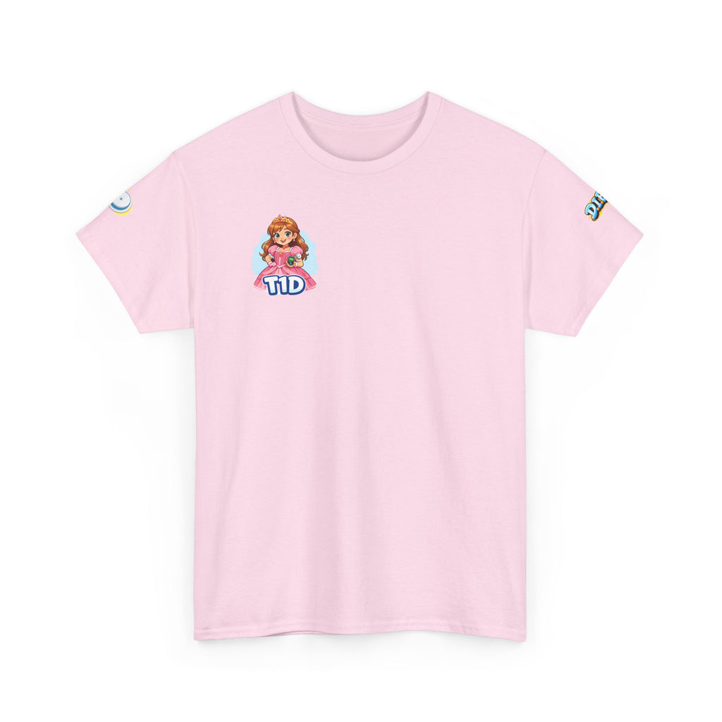 T1D Princess Tee Shirt for Grown-Up Kids — Type 1 Diabetes Awareness Shirt for Grown-Up Kids