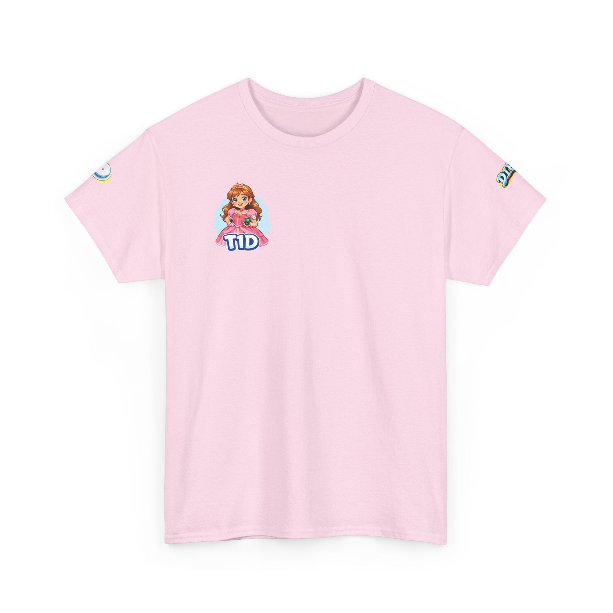 T1D Princess Tee Shirt for Grown-Up Kids — Type 1 Diabetes Awareness Shirt for Grown-Up Kids