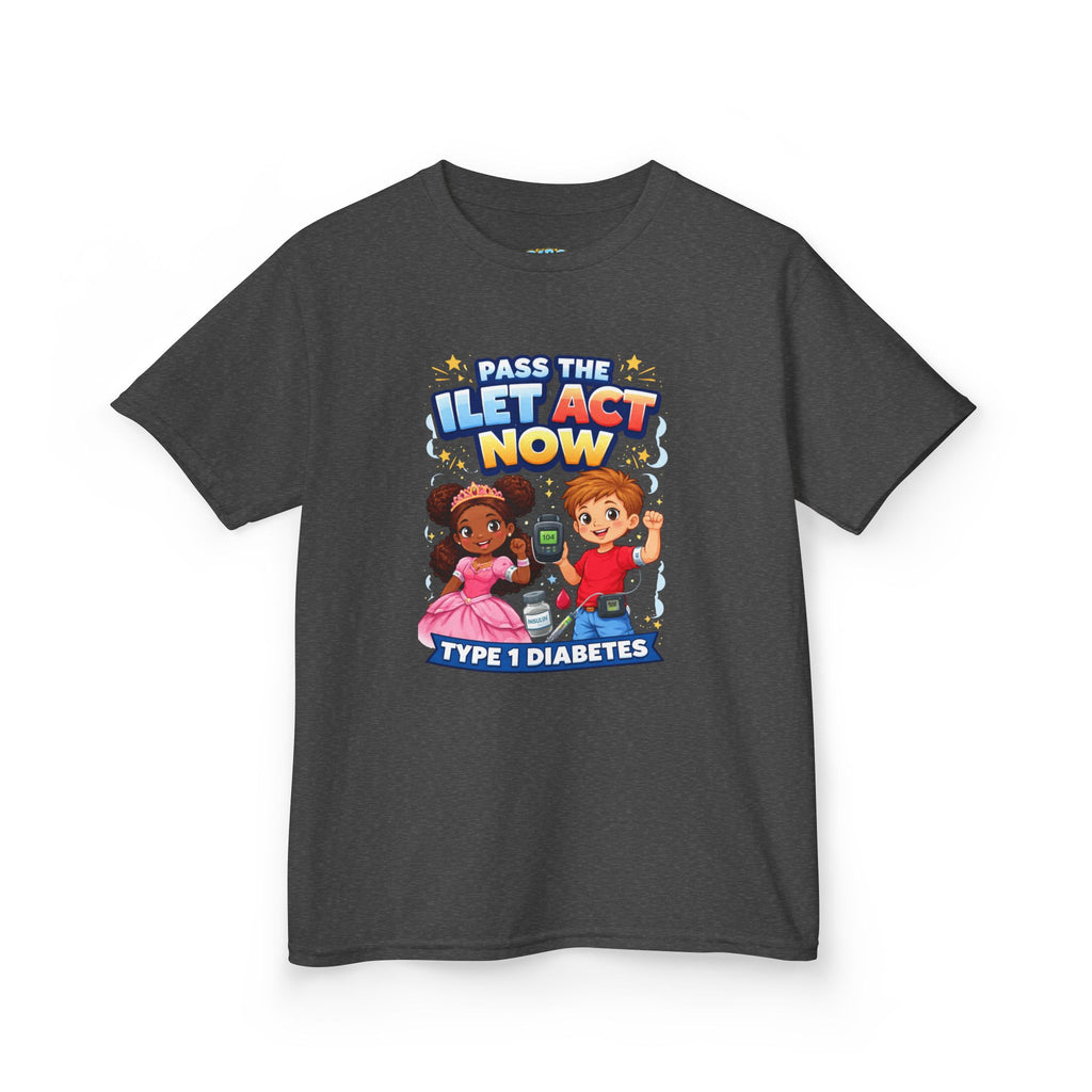 Kids Tee — 'Support ILET Act' Type 1 Diabetes Awareness