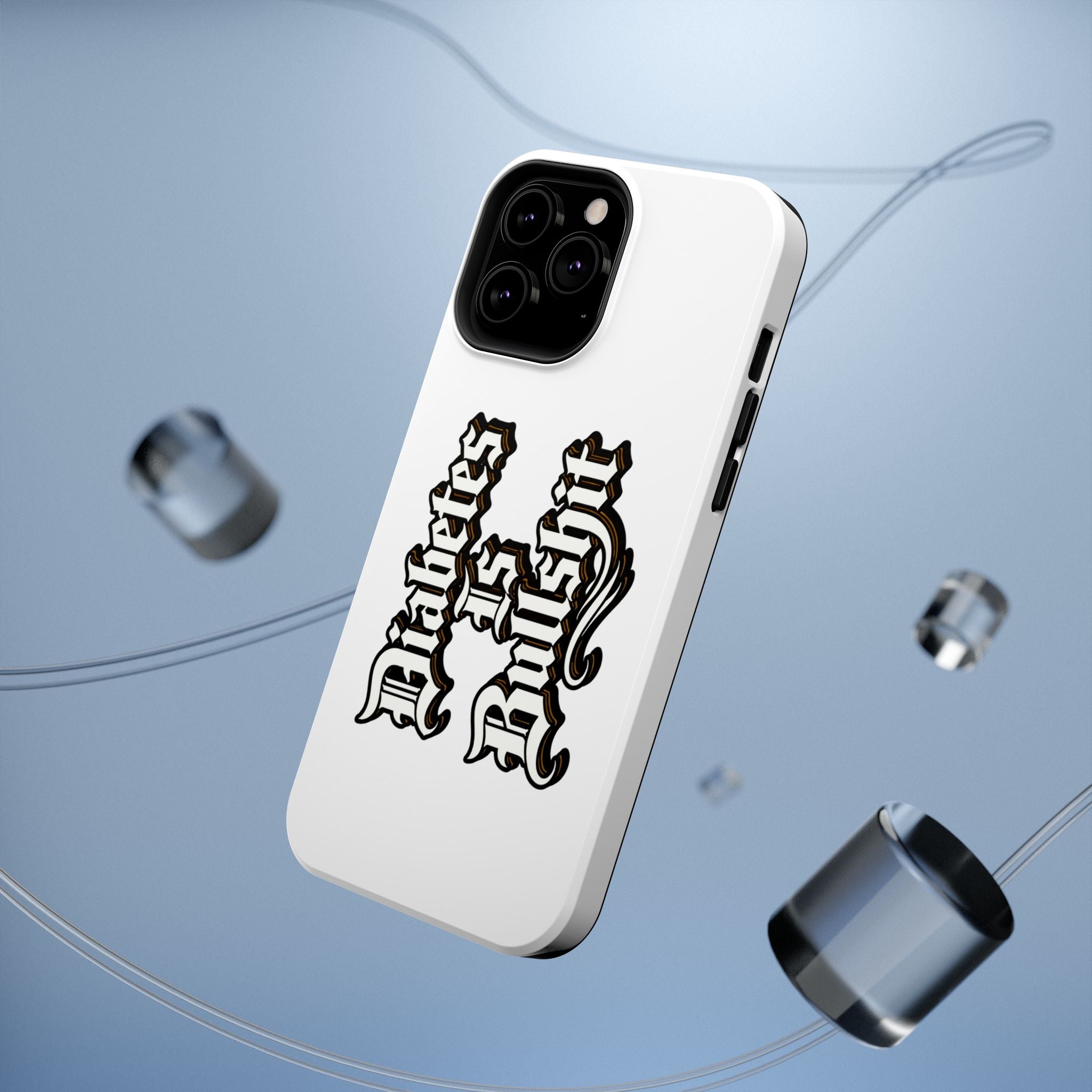 Impact-Resistant Phone Case — Gothic "Protects & Punishes" Design