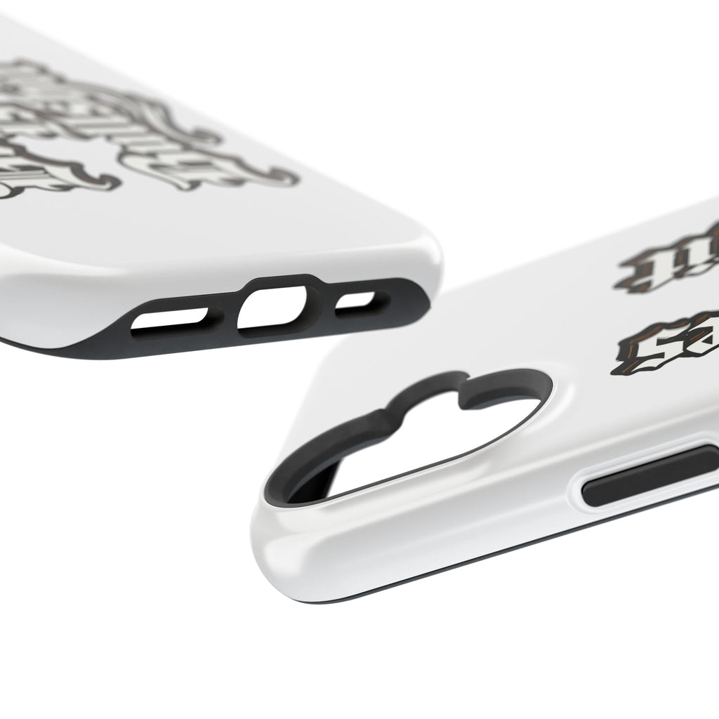 Impact-Resistant Phone Case — Gothic "Protects & Punishes" Design
