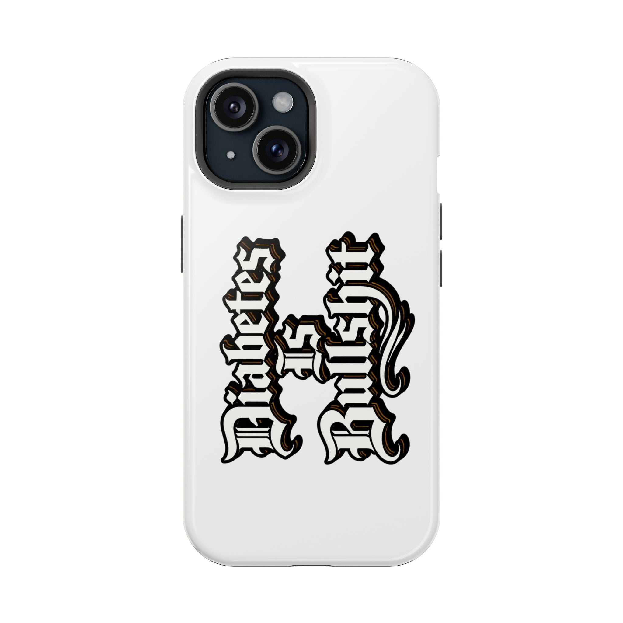 Impact-Resistant Phone Case — Gothic "Protects & Punishes" Design
