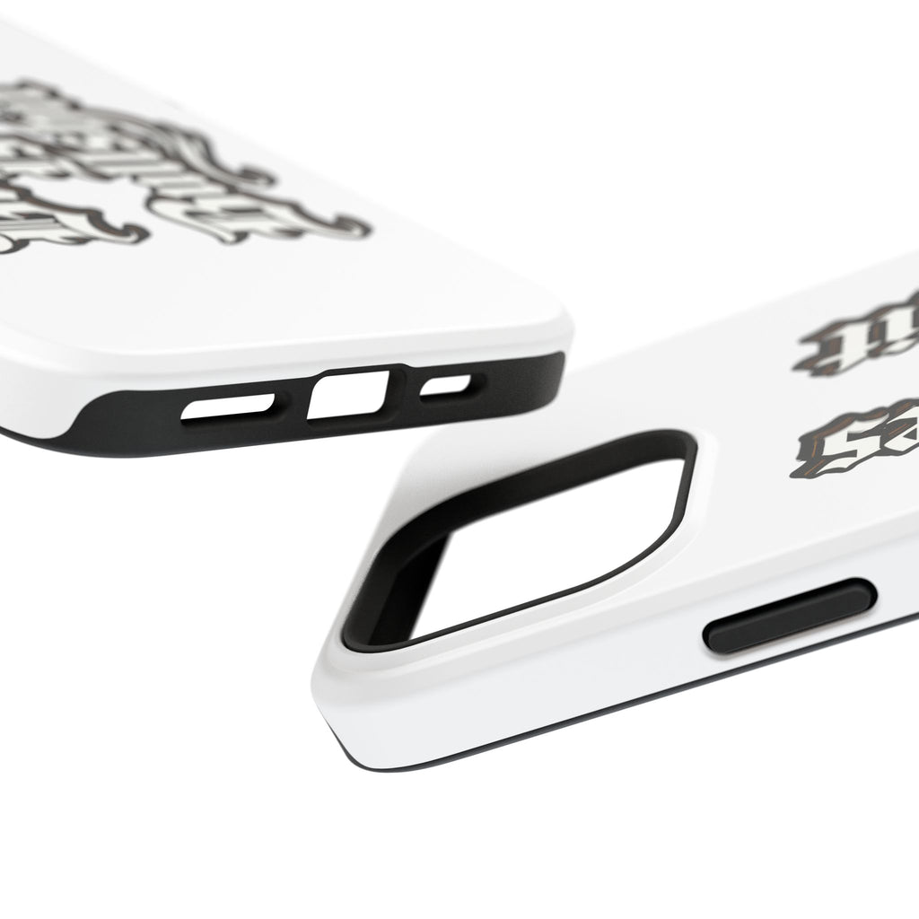 Impact-Resistant Phone Case — Gothic "Protects & Punishes" Design