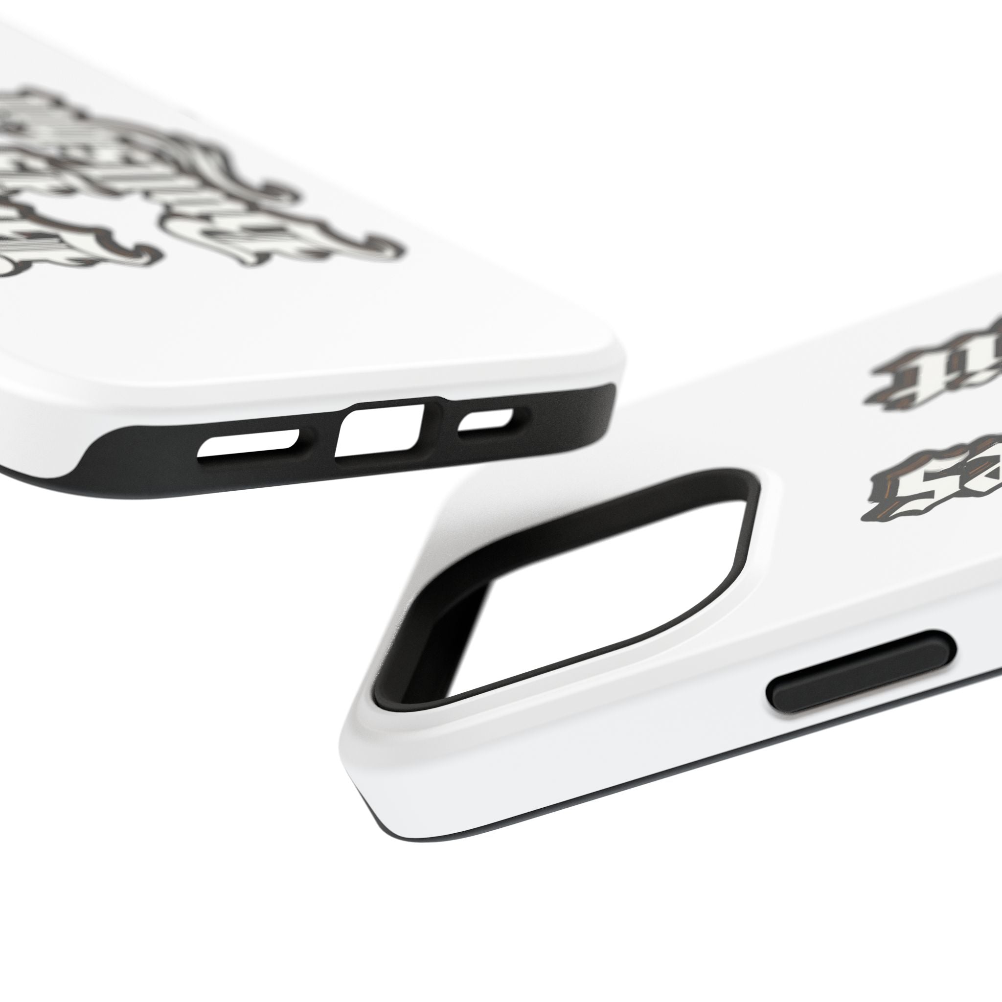Impact-Resistant Phone Case — Gothic "Protects & Punishes" Design