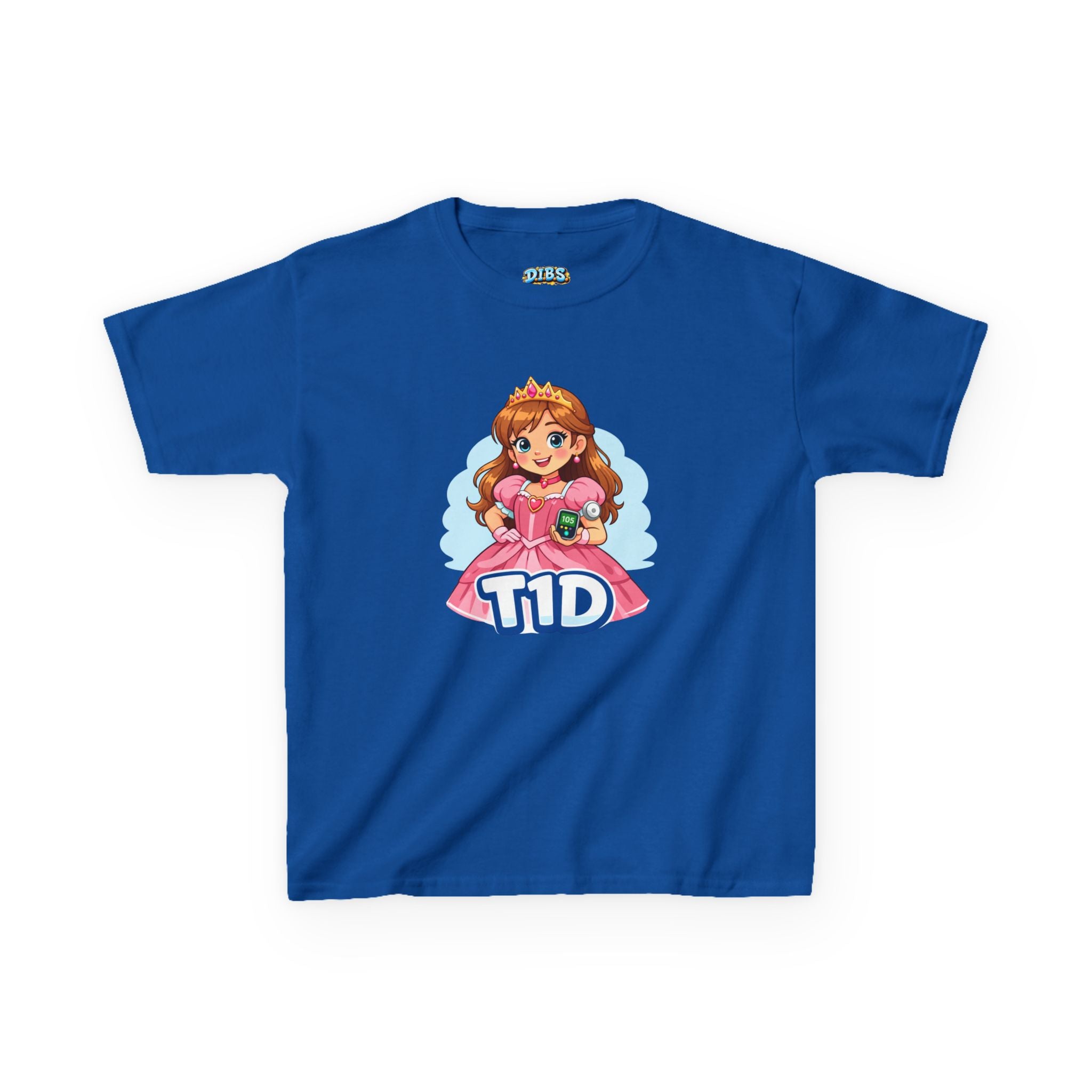 Kids Princess Tee — Cute Dress with Diabetes Monitor & Insulin Pump Purse