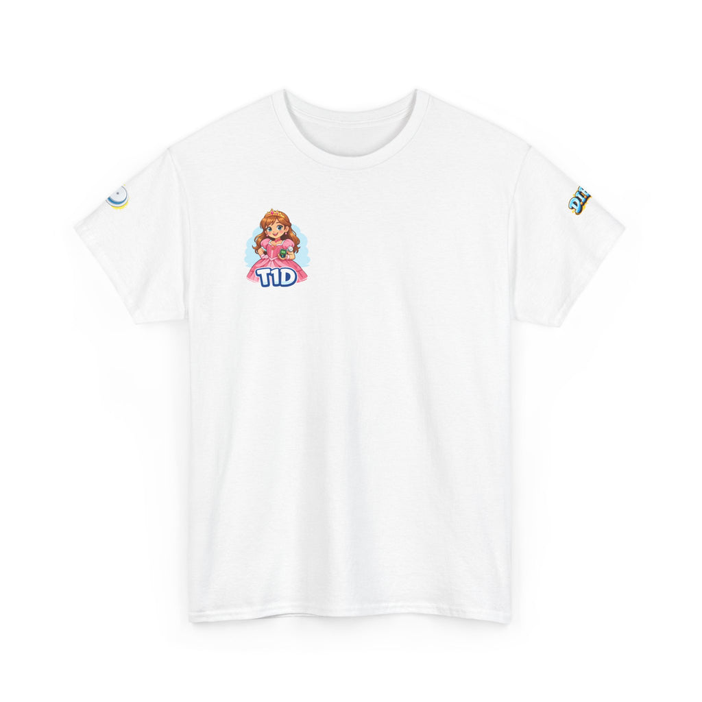 T1D Princess Tee Shirt for Grown-Up Kids — Type 1 Diabetes Awareness Shirt for Grown-Up Kids