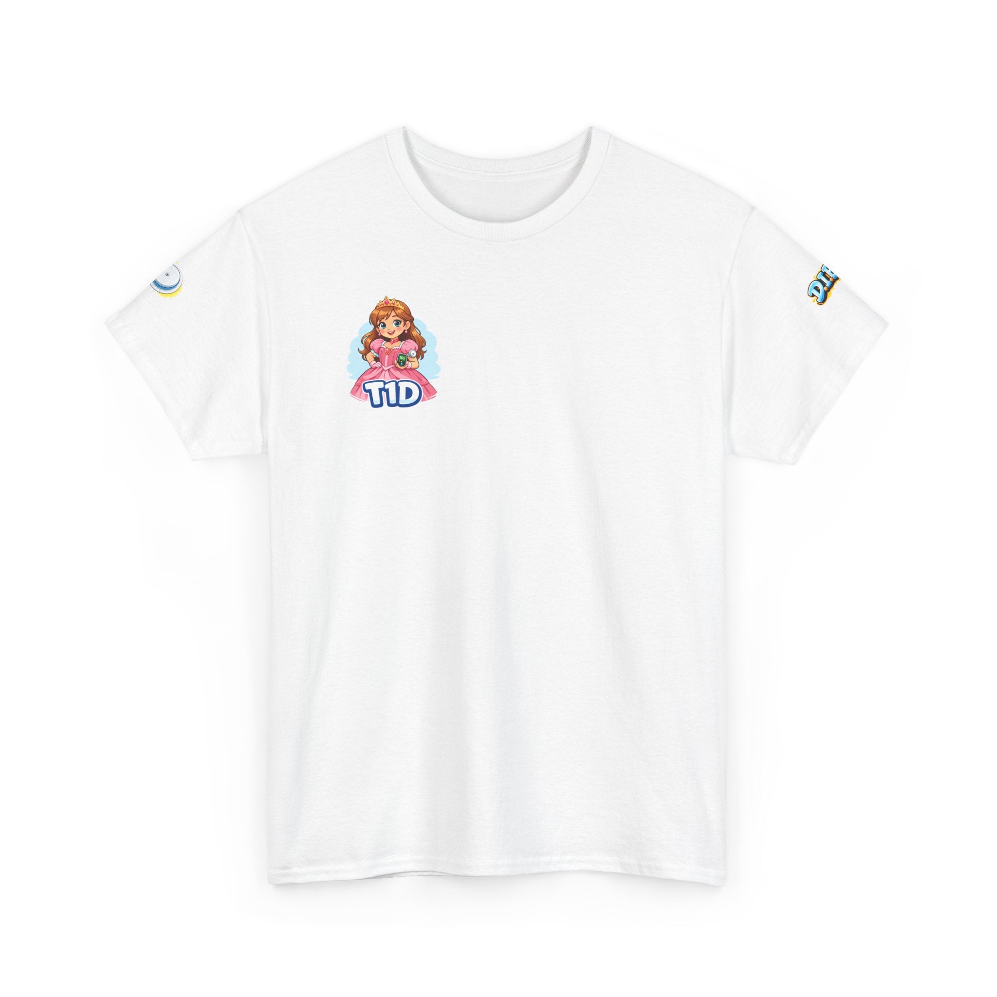 T1D Princess Tee Shirt for Grown-Up Kids — Type 1 Diabetes Awareness Shirt for Grown-Up Kids