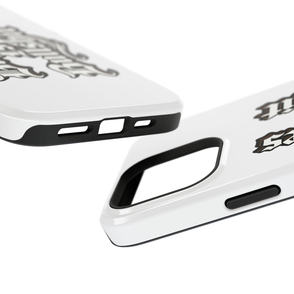 Impact-Resistant Phone Case — Gothic "Protects & Punishes" Design