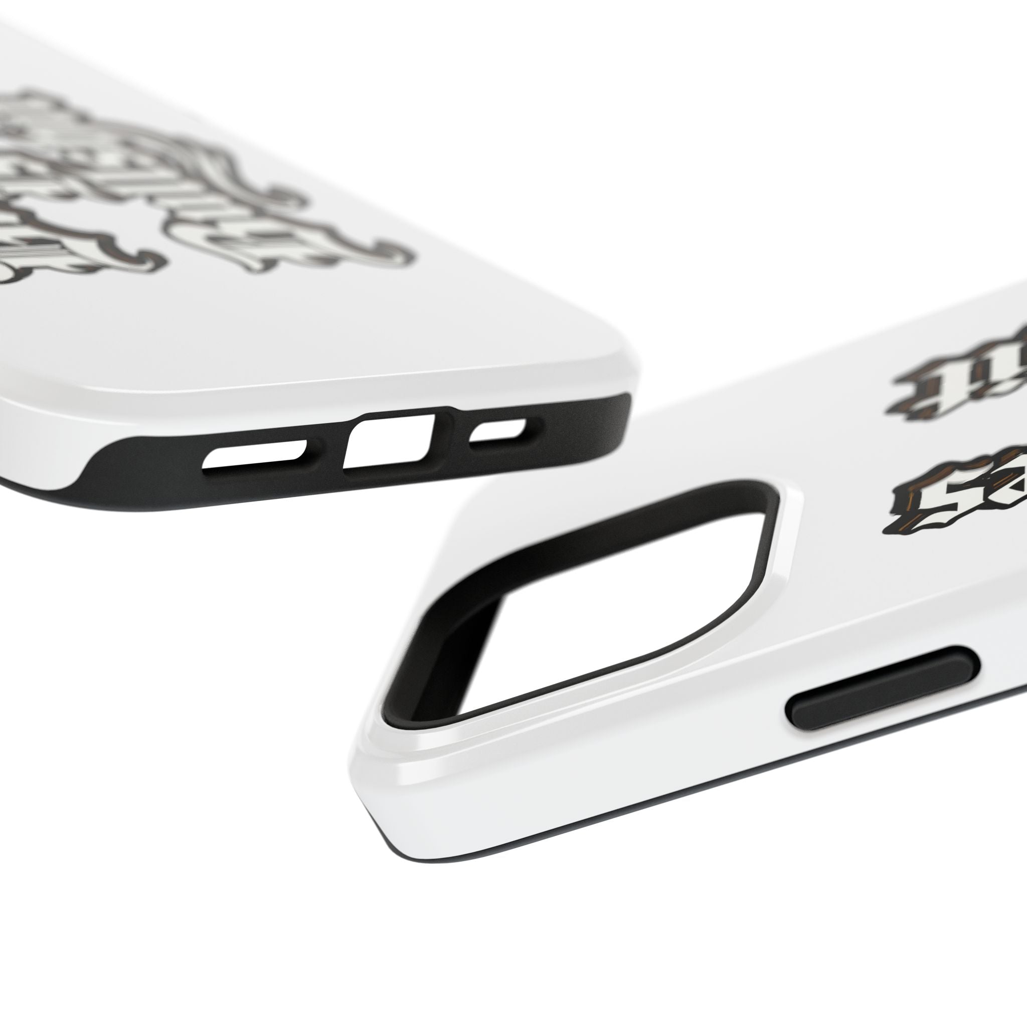 Impact-Resistant Phone Case — Gothic "Protects & Punishes" Design