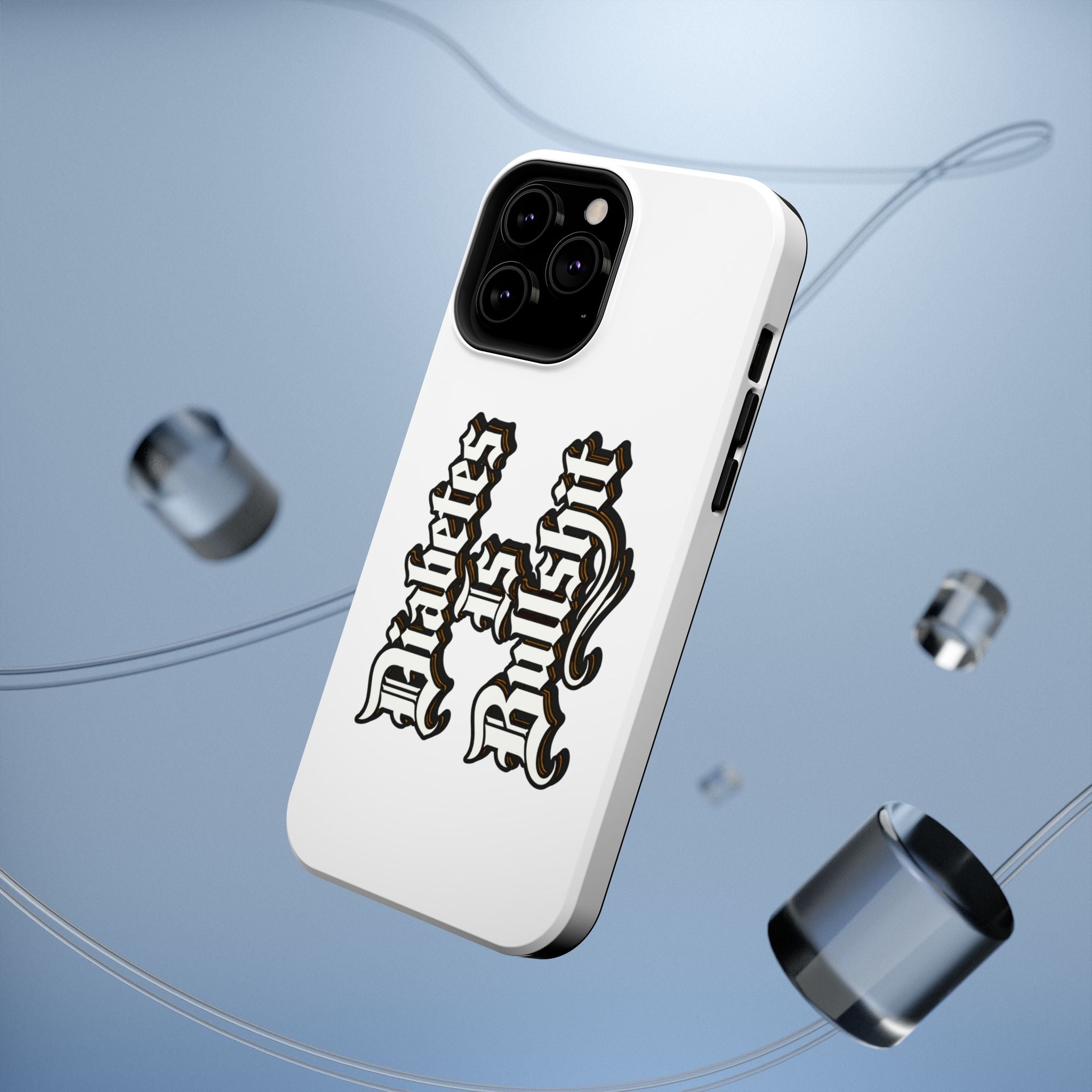 Impact-Resistant Phone Case — Gothic "Protects & Punishes" Design