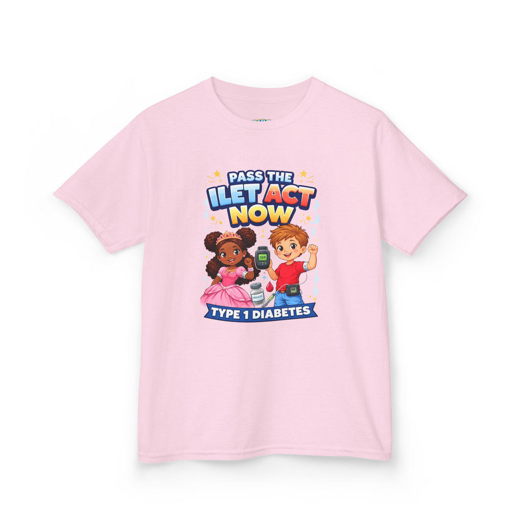 Kids Tee — 'Support ILET Act' Type 1 Diabetes Awareness