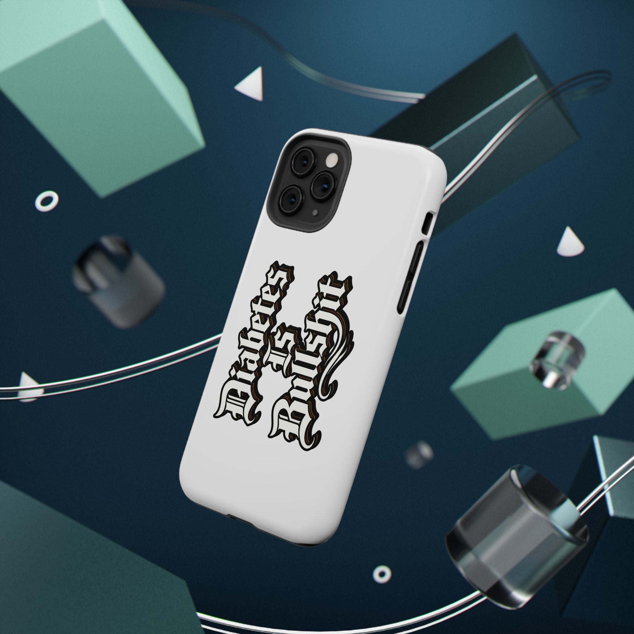 Impact-Resistant Phone Case — Gothic "Protects & Punishes" Design