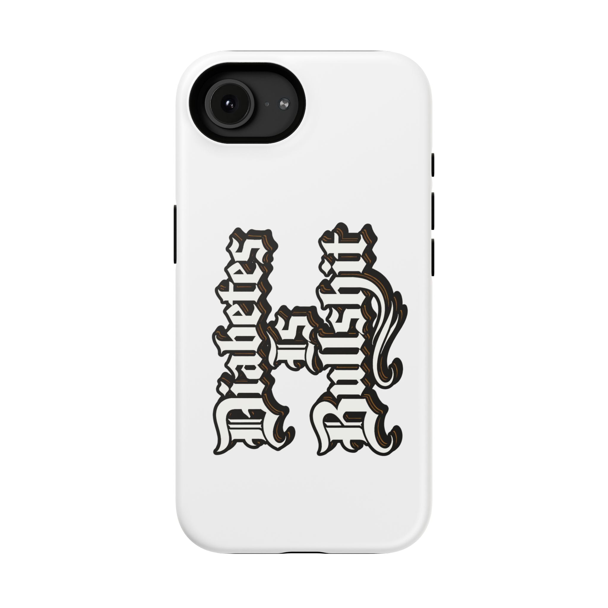 Impact-Resistant Phone Case — Gothic "Protects & Punishes" Design