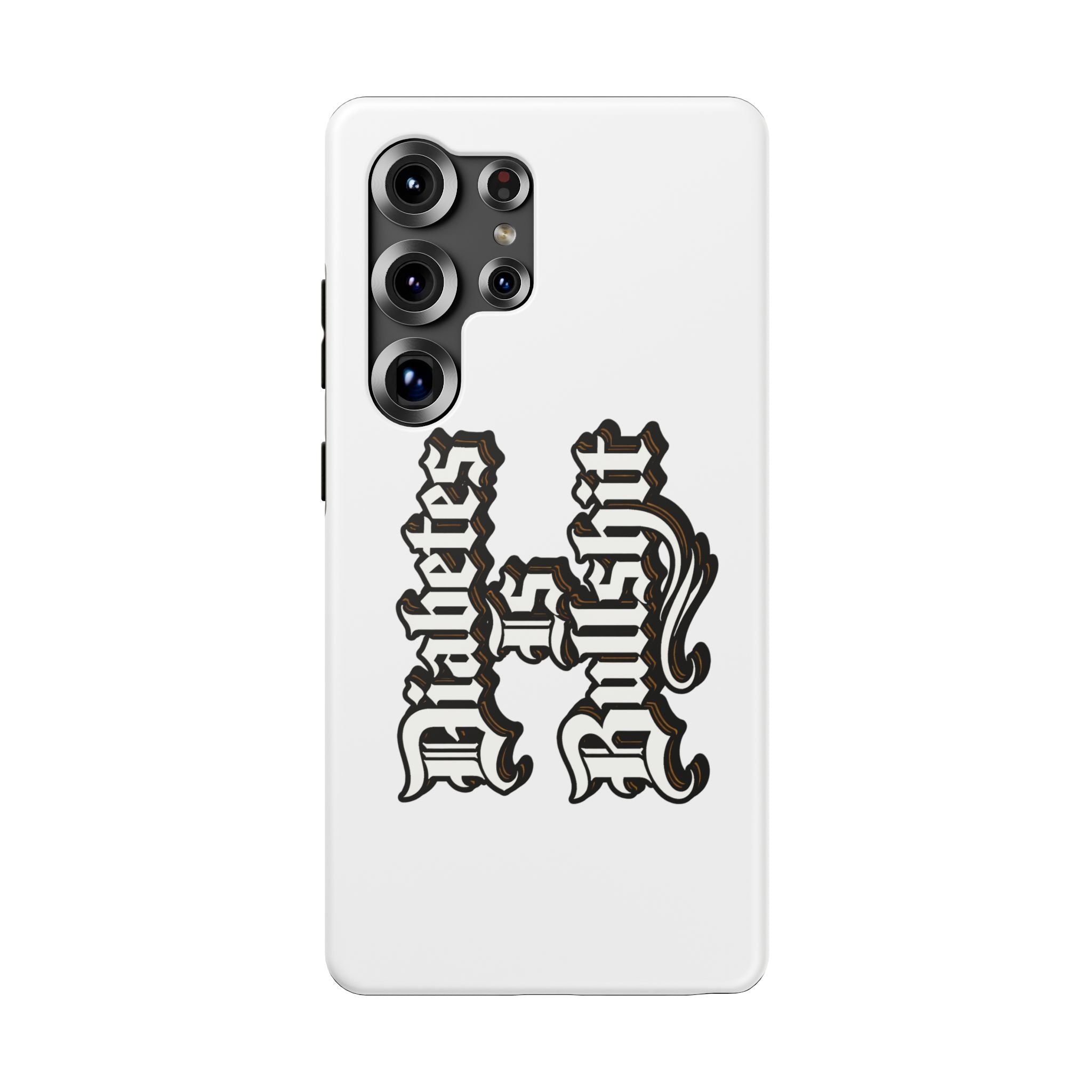 Impact-Resistant Phone Case — Gothic "Protects & Punishes" Design
