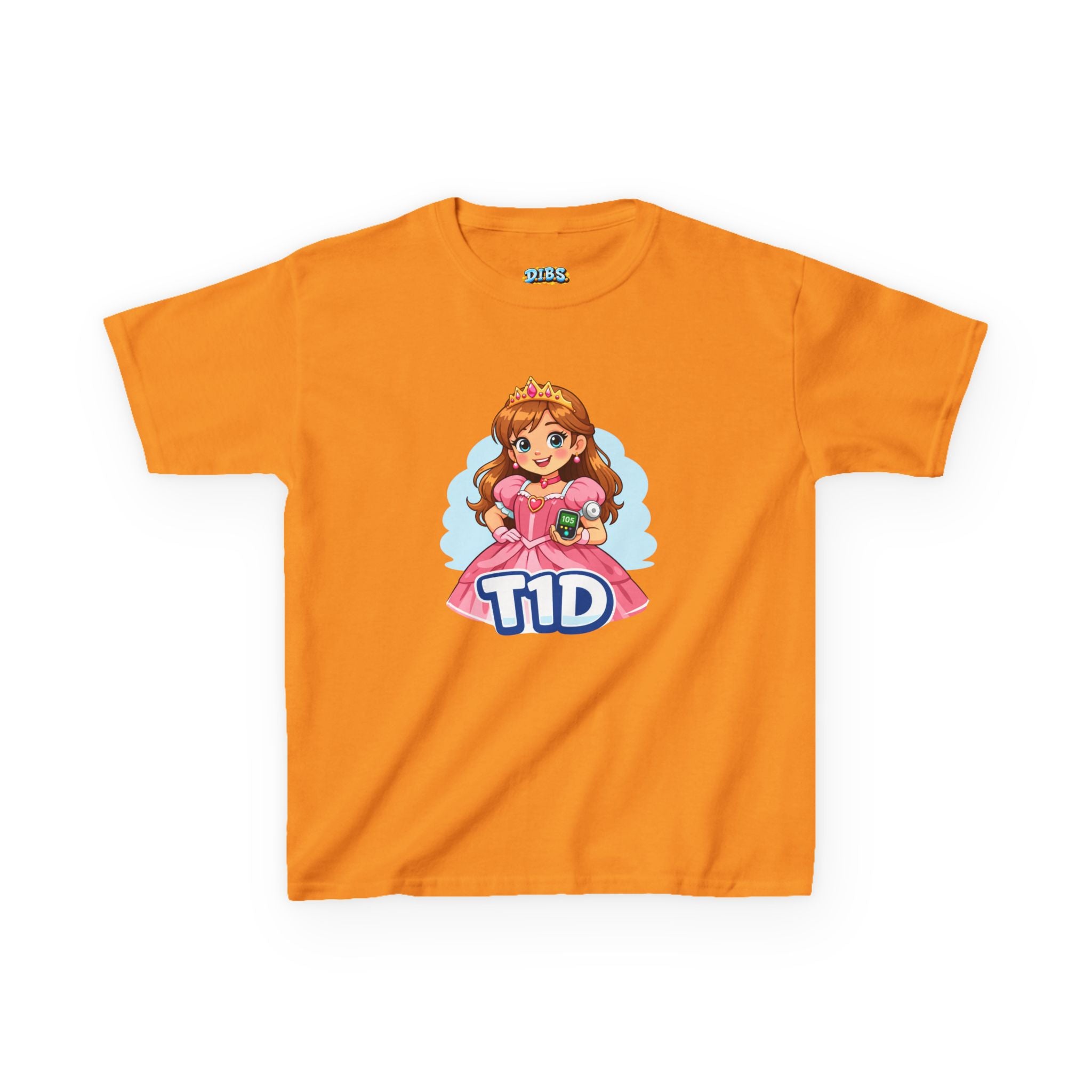 Kids Princess Tee — Cute Dress with Diabetes Monitor & Insulin Pump Purse