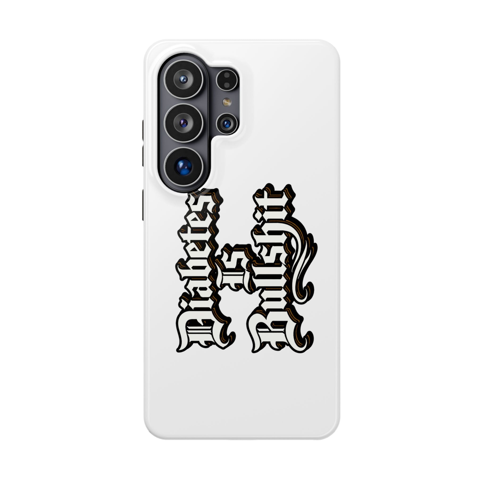 Impact-Resistant Phone Case — Gothic "Protects & Punishes" Design