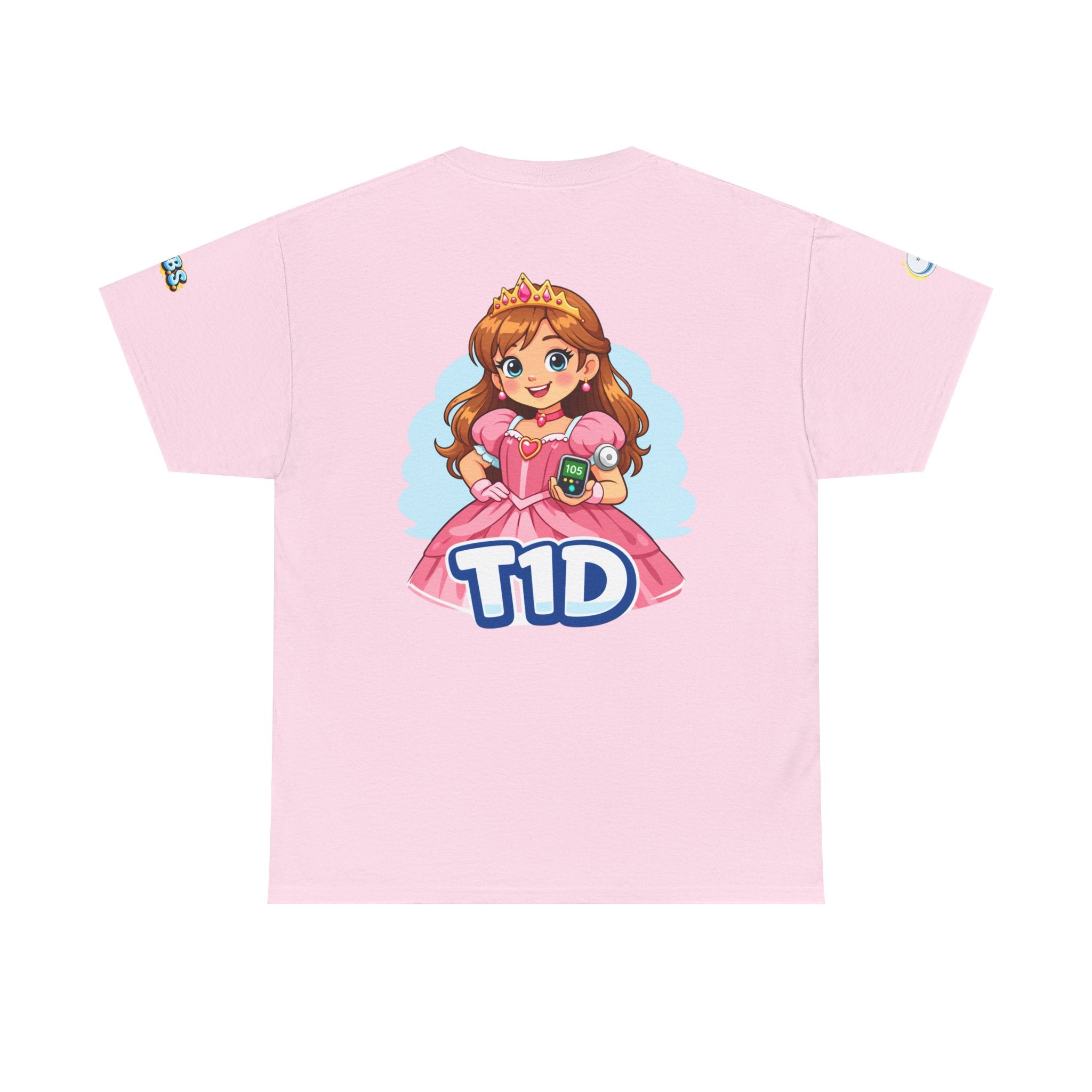 T1D Princess Tee Shirt for Grown-Up Kids — Type 1 Diabetes Awareness Shirt for Grown-Up Kids