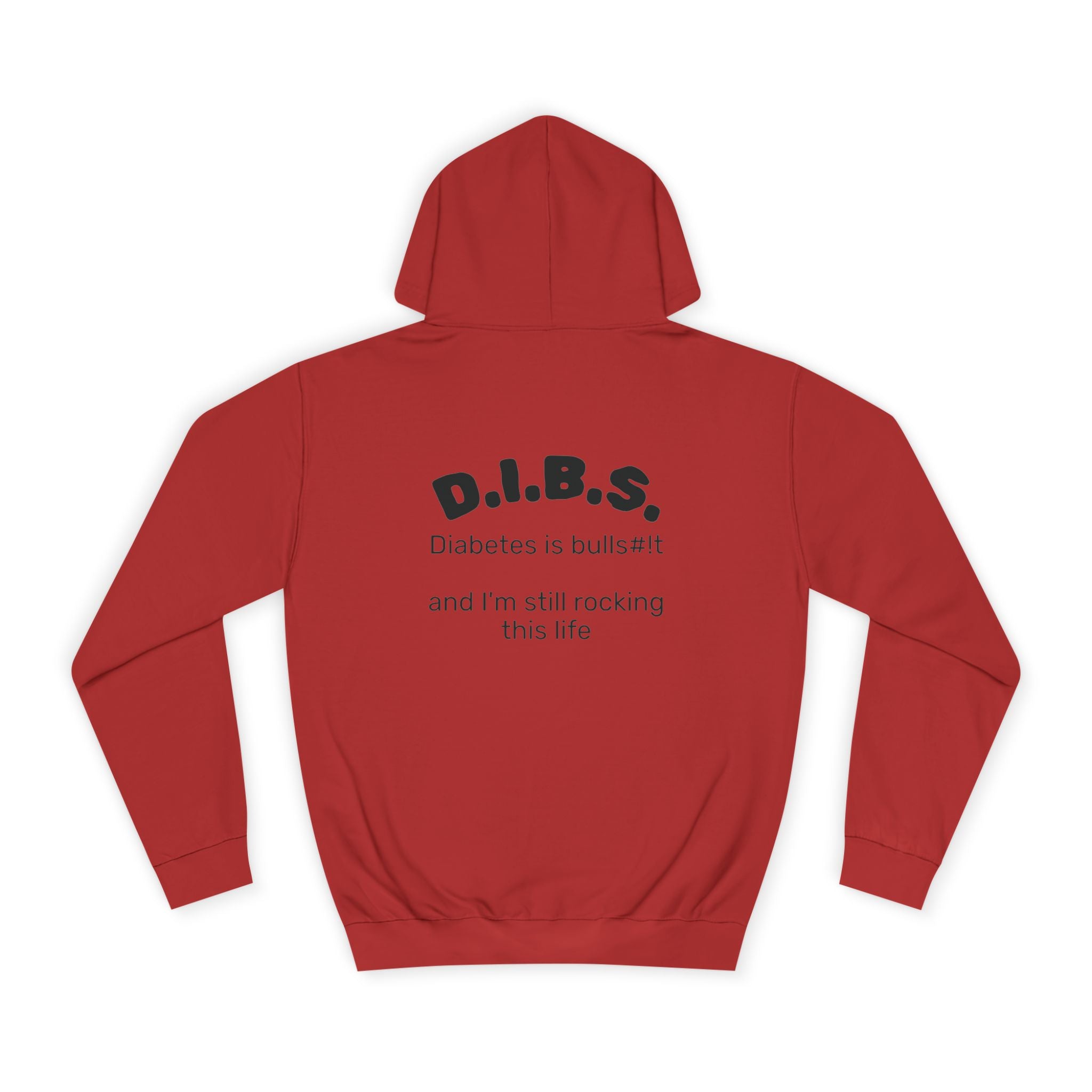 Don't judge my pancreas Hoodie — Funny Pancreas Cartoon Front, Bold Back Statement