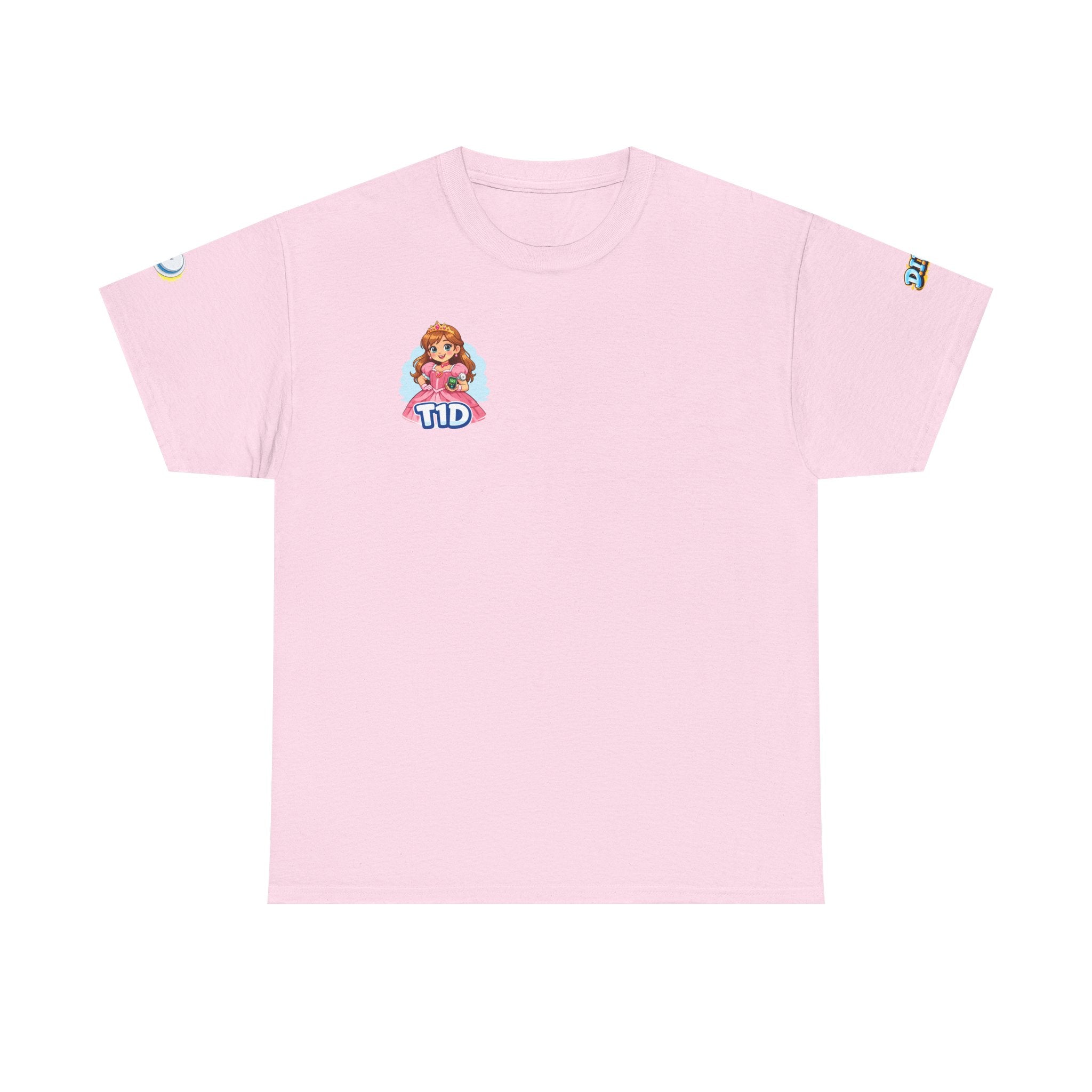 T1D Princess Tee Shirt for Grown-Up Kids — Type 1 Diabetes Awareness Shirt for Grown-Up Kids