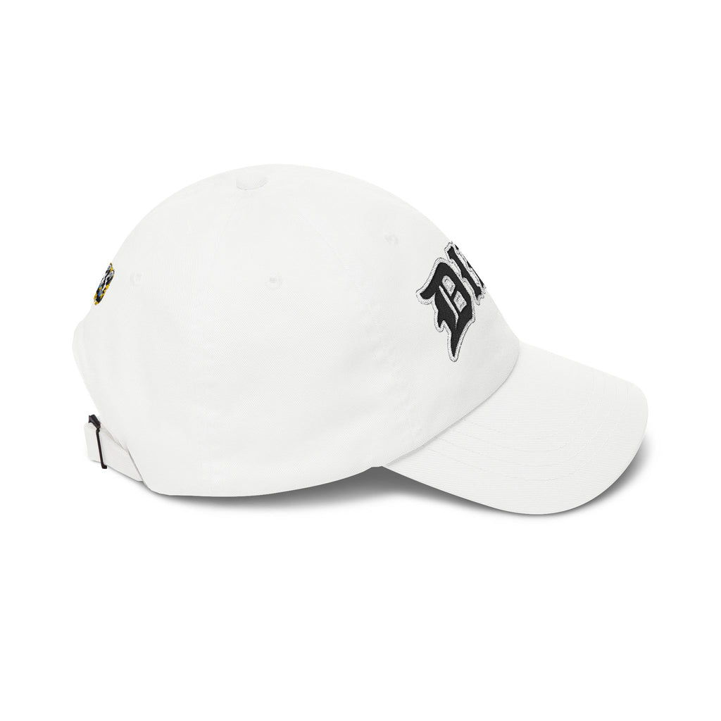 DIBS Gothic Print Dad Cap — Edgy Classic Baseball Hat