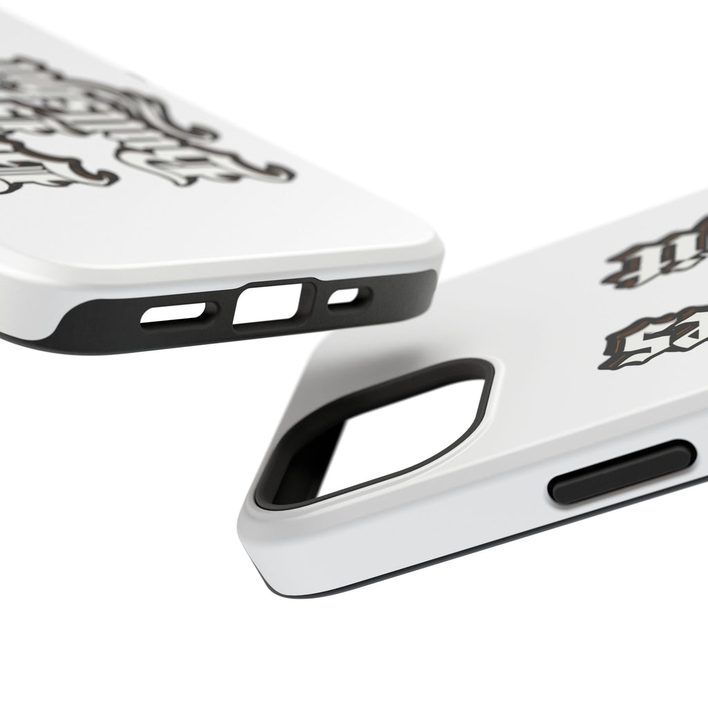 Impact-Resistant Phone Case — Gothic "Protects & Punishes" Design