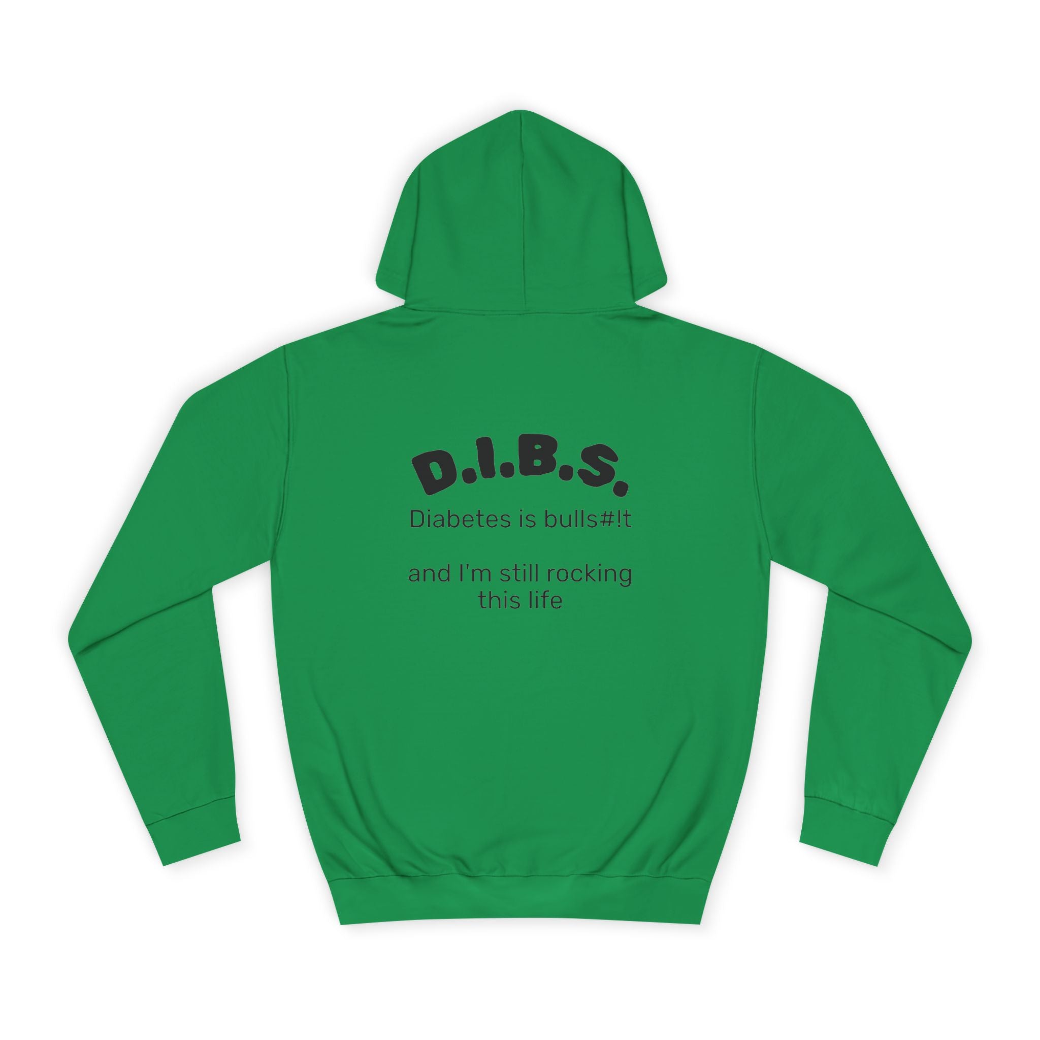 Don't judge my pancreas Hoodie — Funny Pancreas Cartoon Front, Bold Back Statement