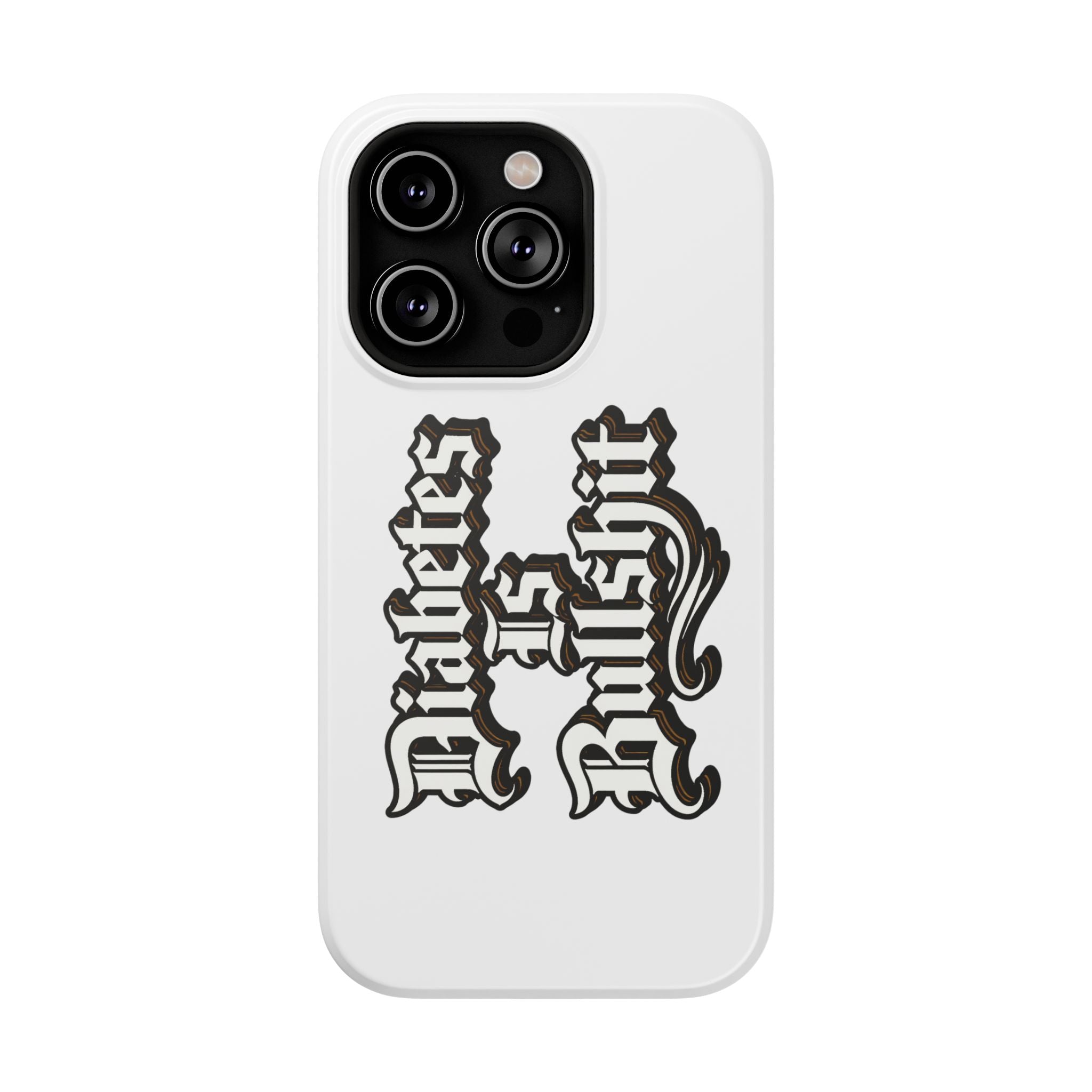 Impact-Resistant Phone Case — Gothic "Protects & Punishes" Design