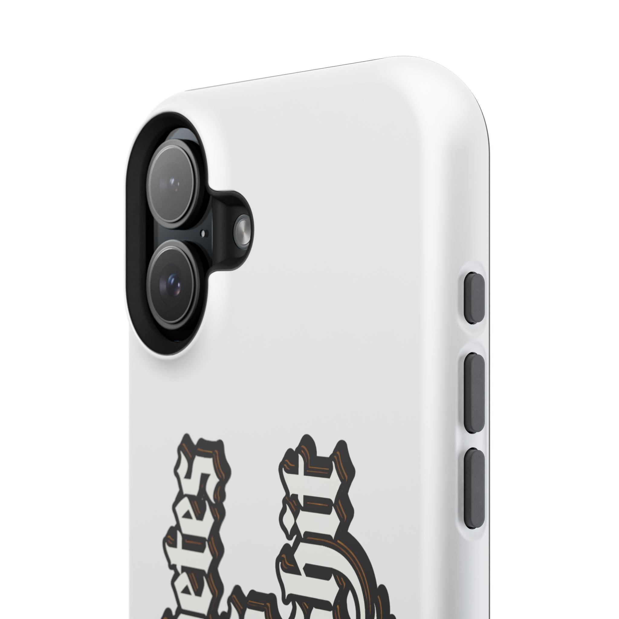 Impact-Resistant Phone Case — Gothic "Protects & Punishes" Design