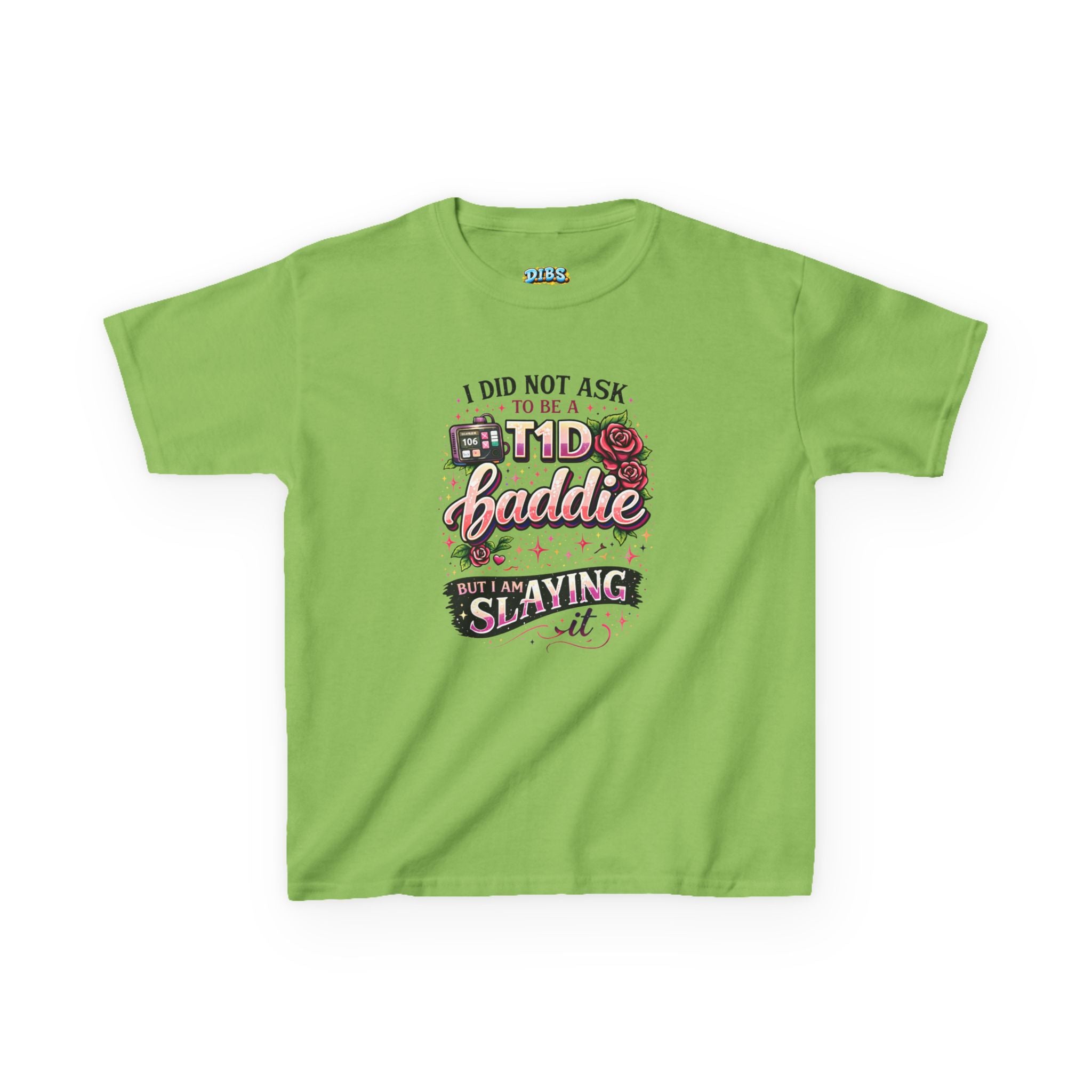 Girls 'I Didn't Ask to Be a Diabaddie but I Am Slaying It' Kids Tee