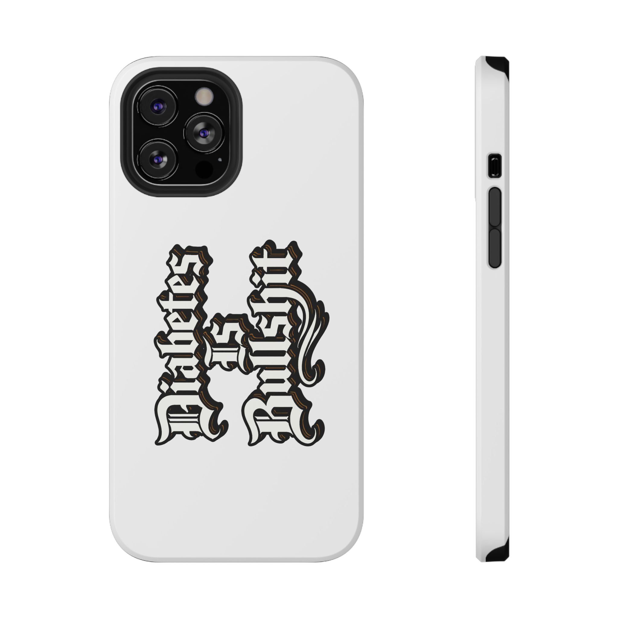 Impact-Resistant Phone Case — Gothic "Protects & Punishes" Design