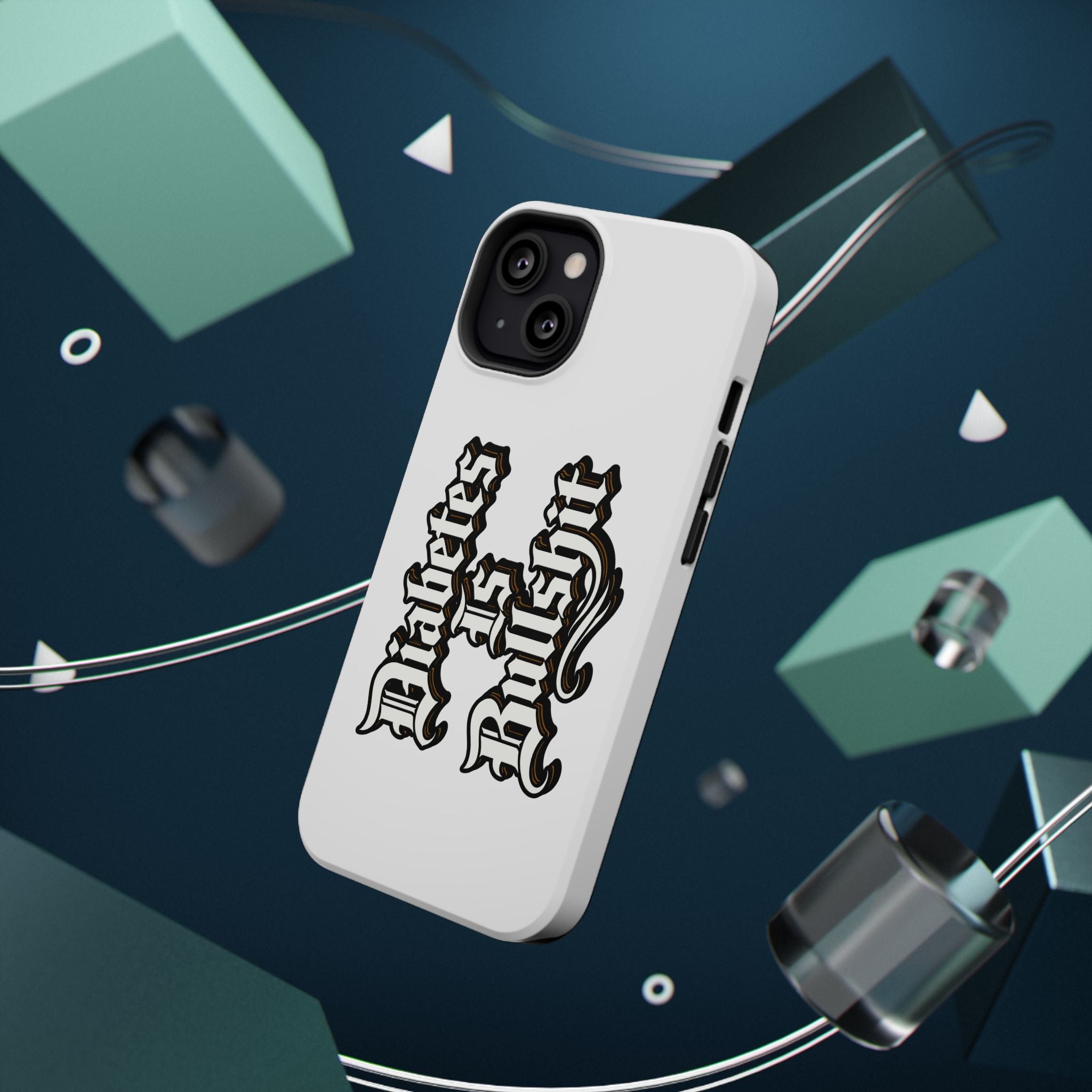 Impact-Resistant Phone Case — Gothic "Protects & Punishes" Design