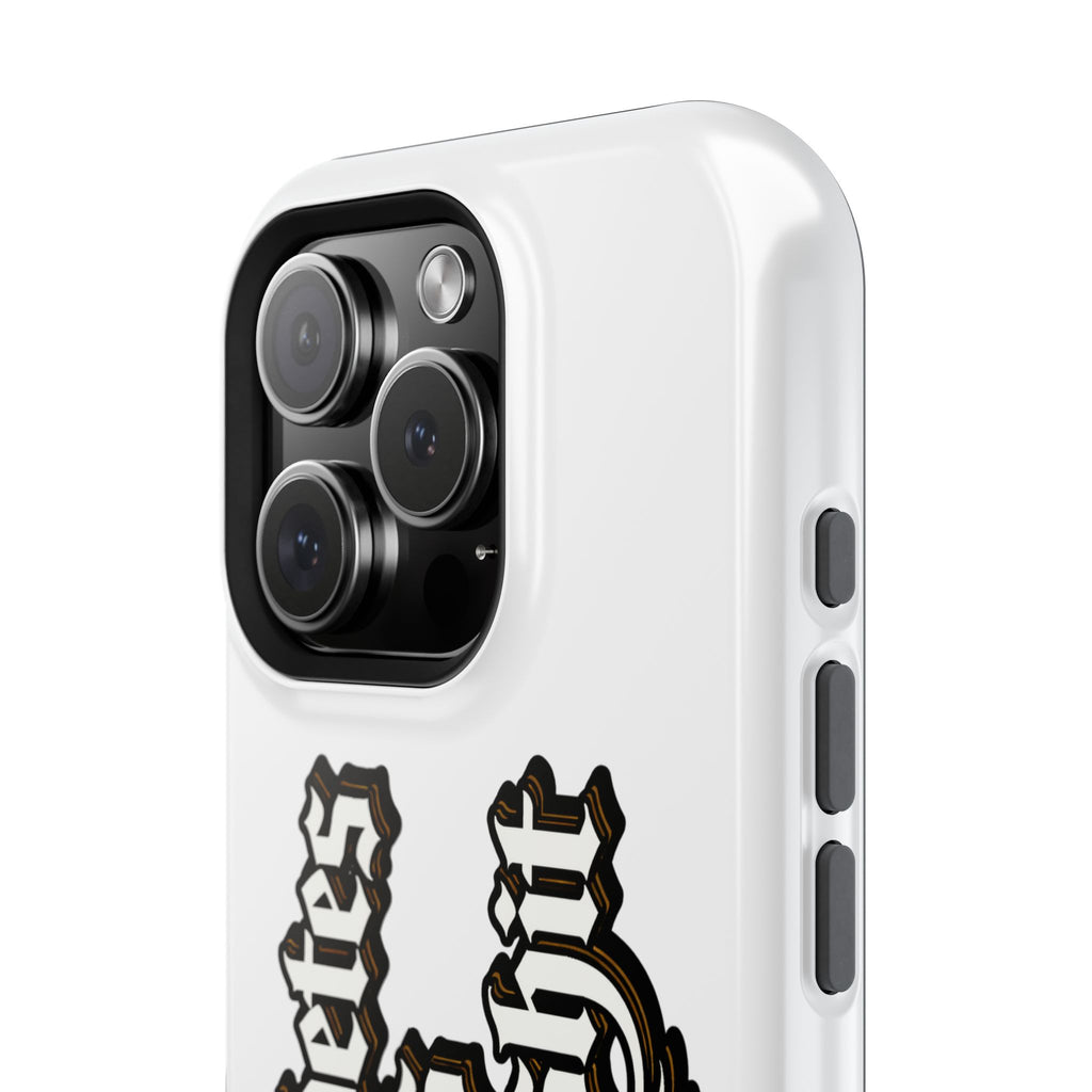Impact-Resistant Phone Case — Gothic "Protects & Punishes" Design