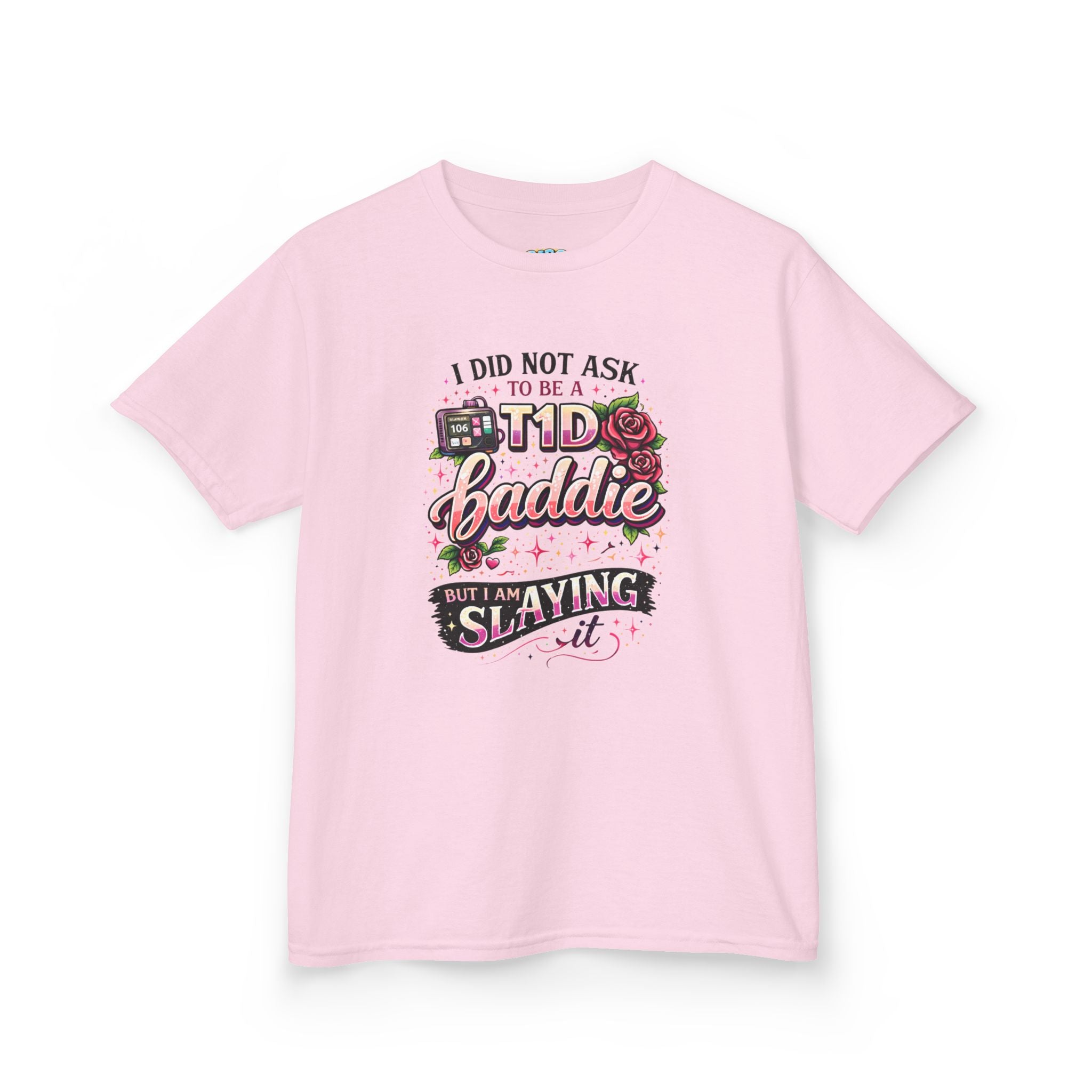 Girls 'I Didn't Ask to Be a Diabaddie but I Am Slaying It' Kids Tee