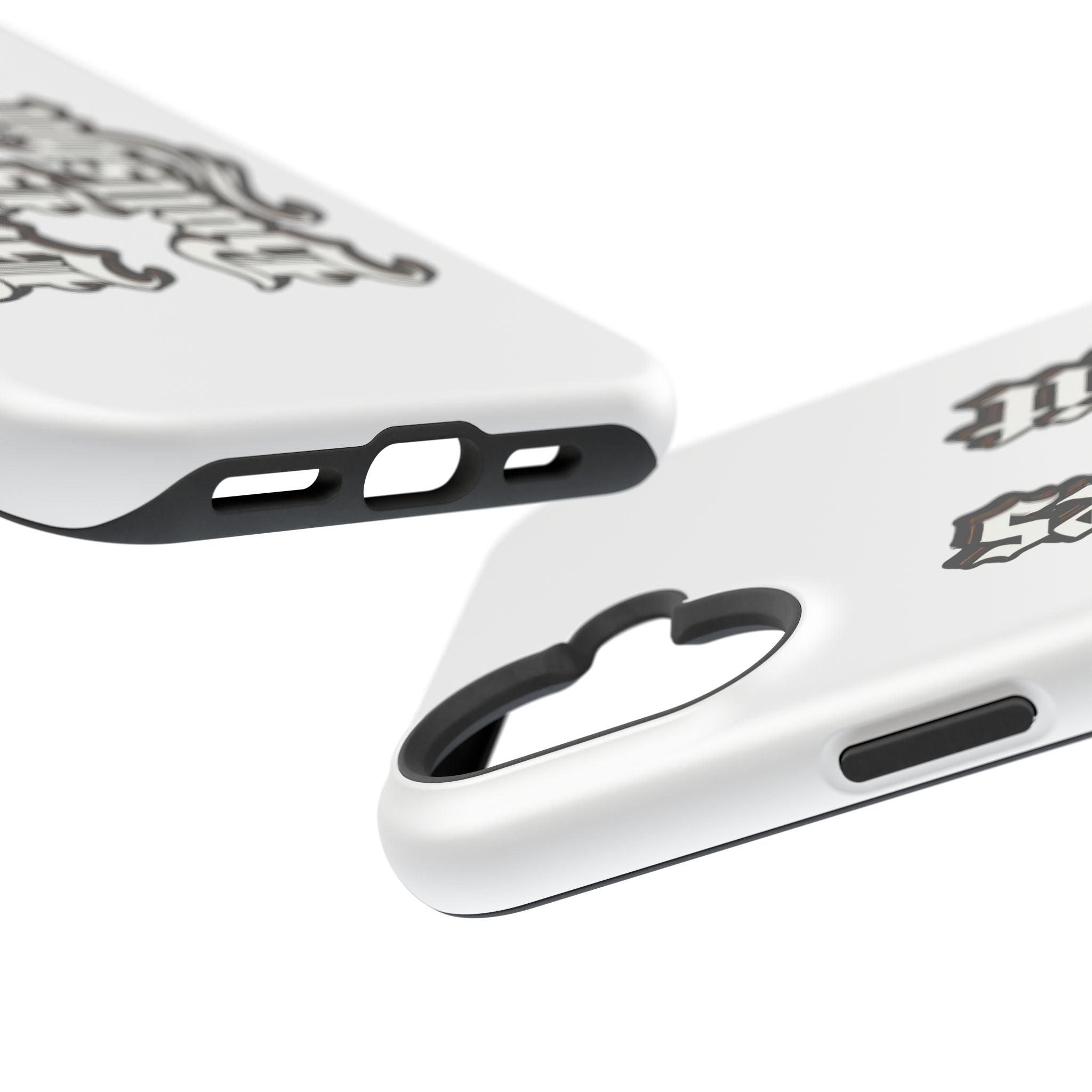 Impact-Resistant Phone Case — Gothic "Protects & Punishes" Design