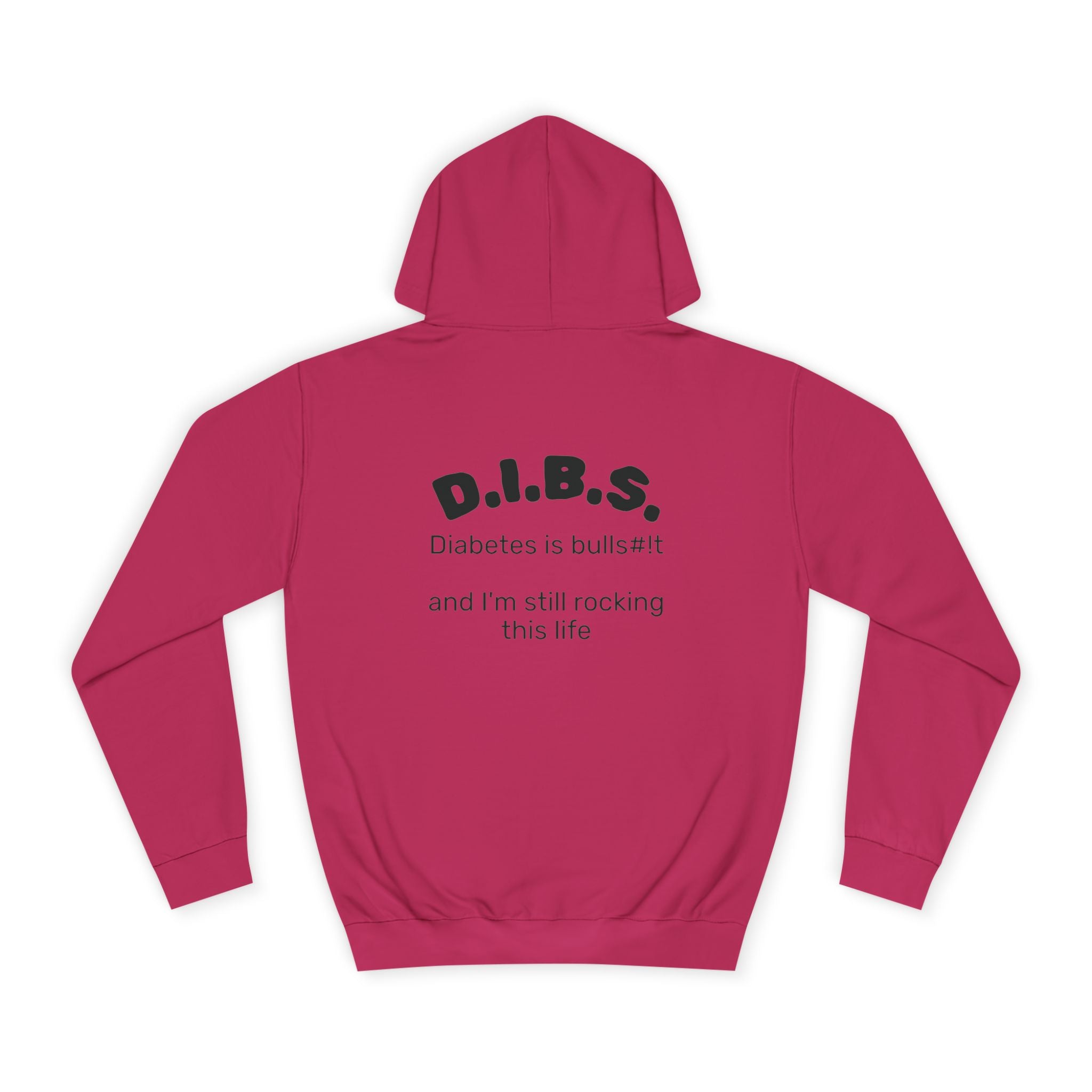 Don't judge my pancreas Hoodie — Funny Pancreas Cartoon Front, Bold Back Statement
